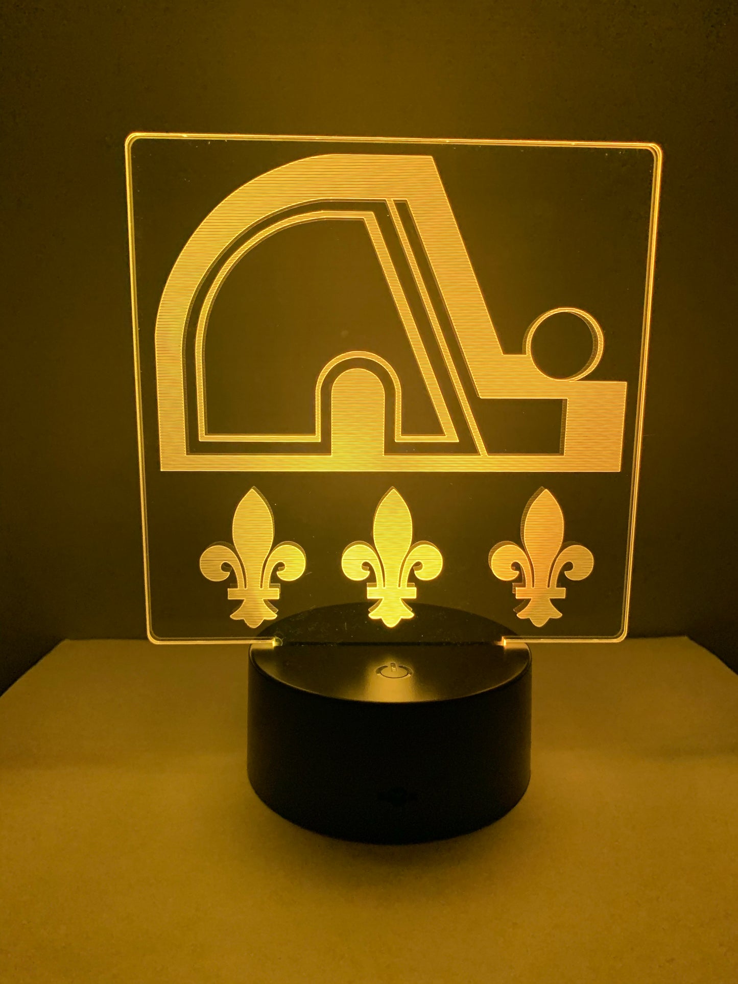Lampe 3D DEL Hockey Les Nordiques