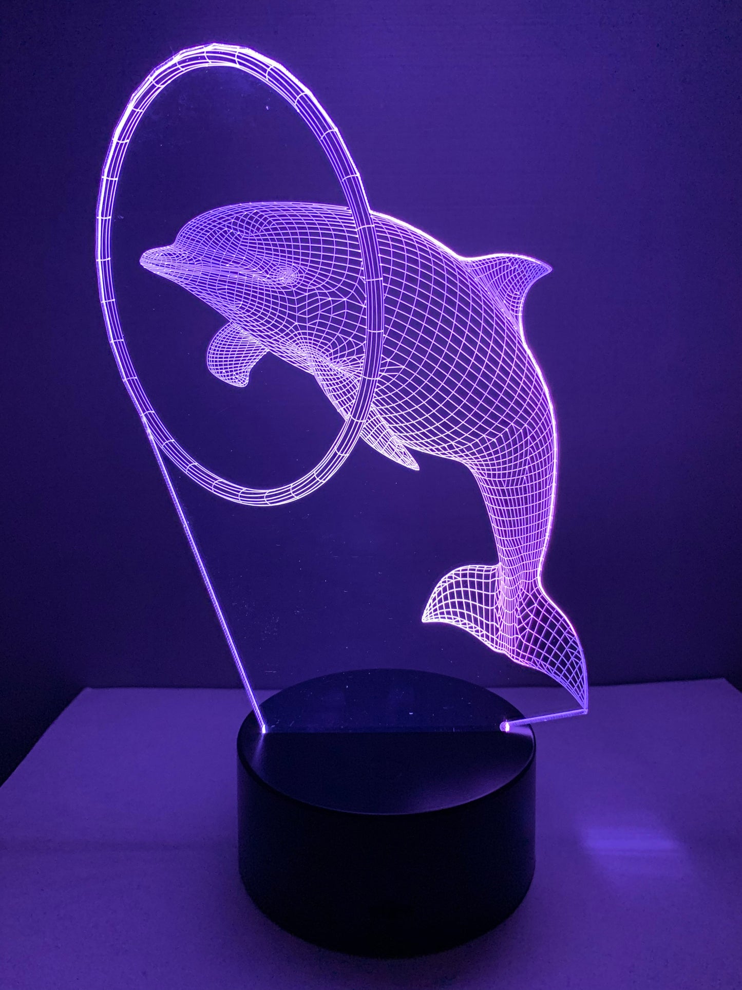 Lampe 3D DEL Dauphin