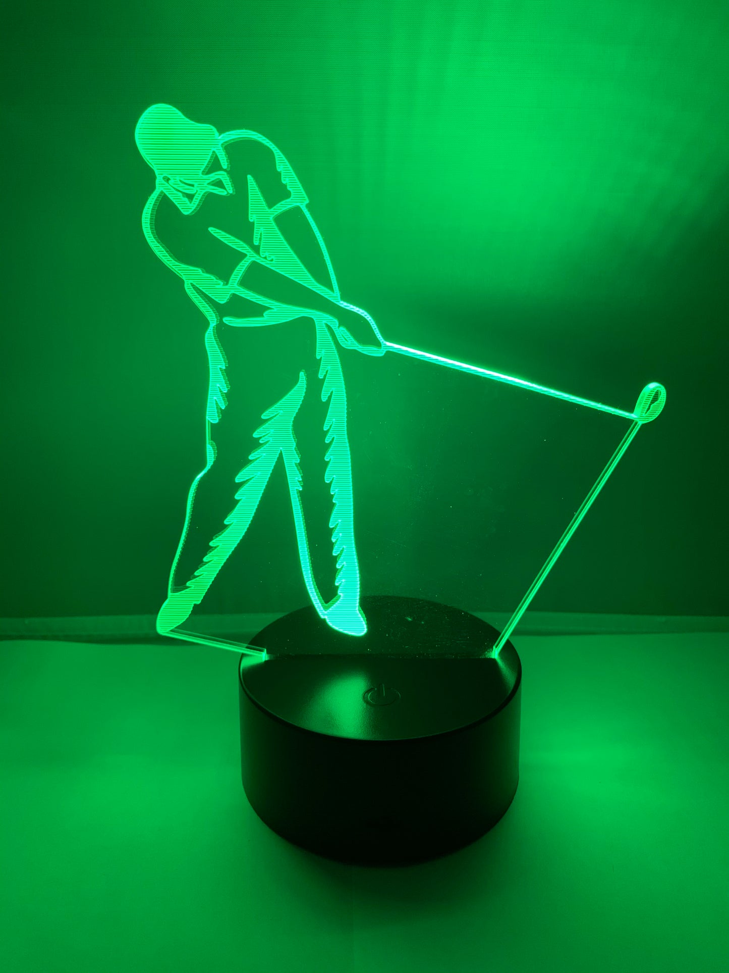 Lampe 3D DEL Joueur de Golf
