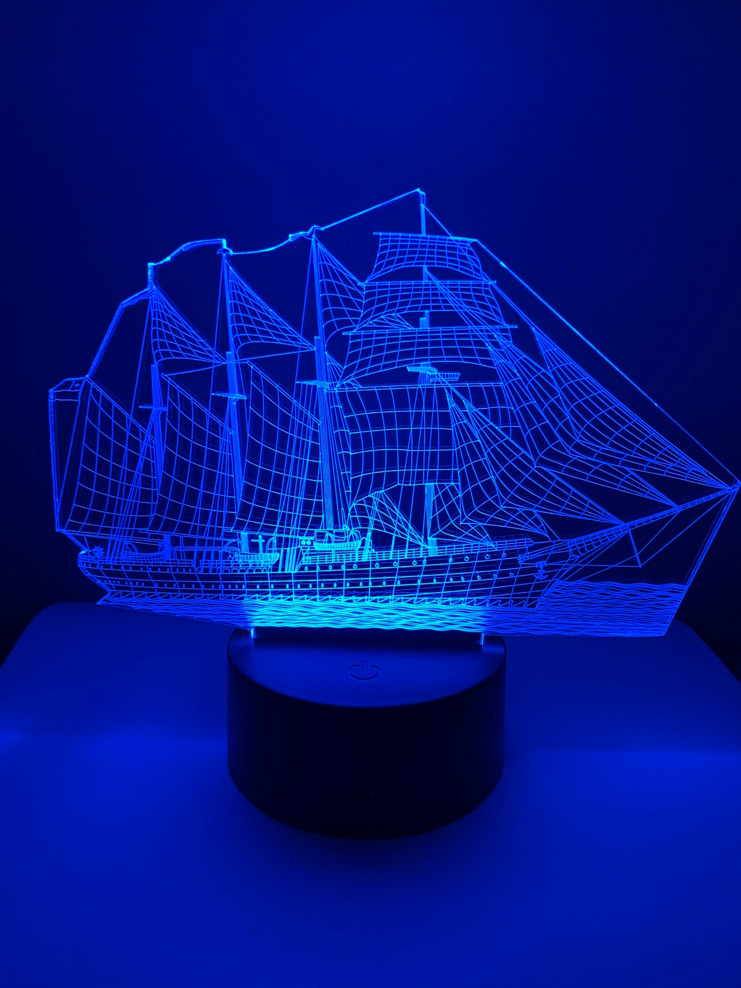 Lampe 3D DEL Bateau à voile