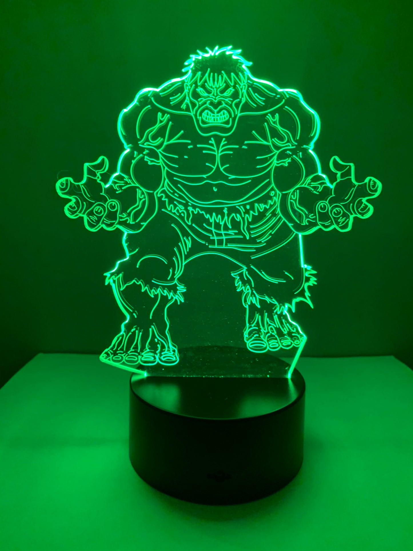 Lampe 3D DEL Hulk