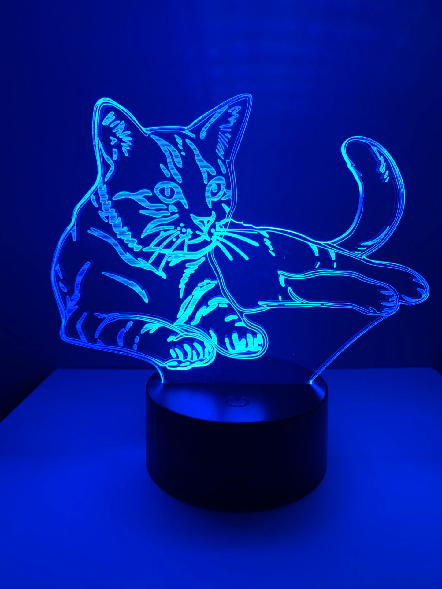 Lampe 3D DEL Chat