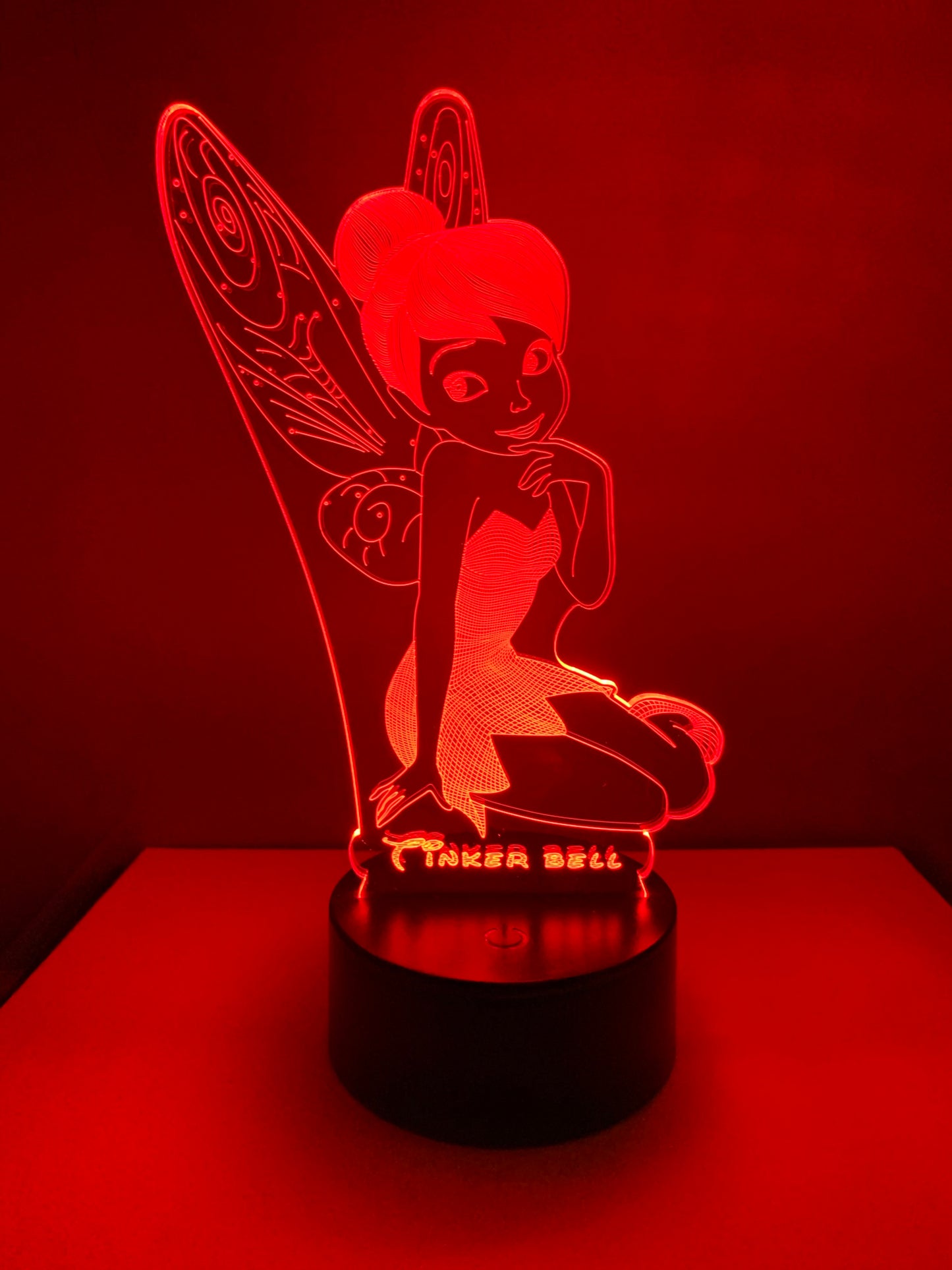 Lampe 3D DEL Fée Clochette
