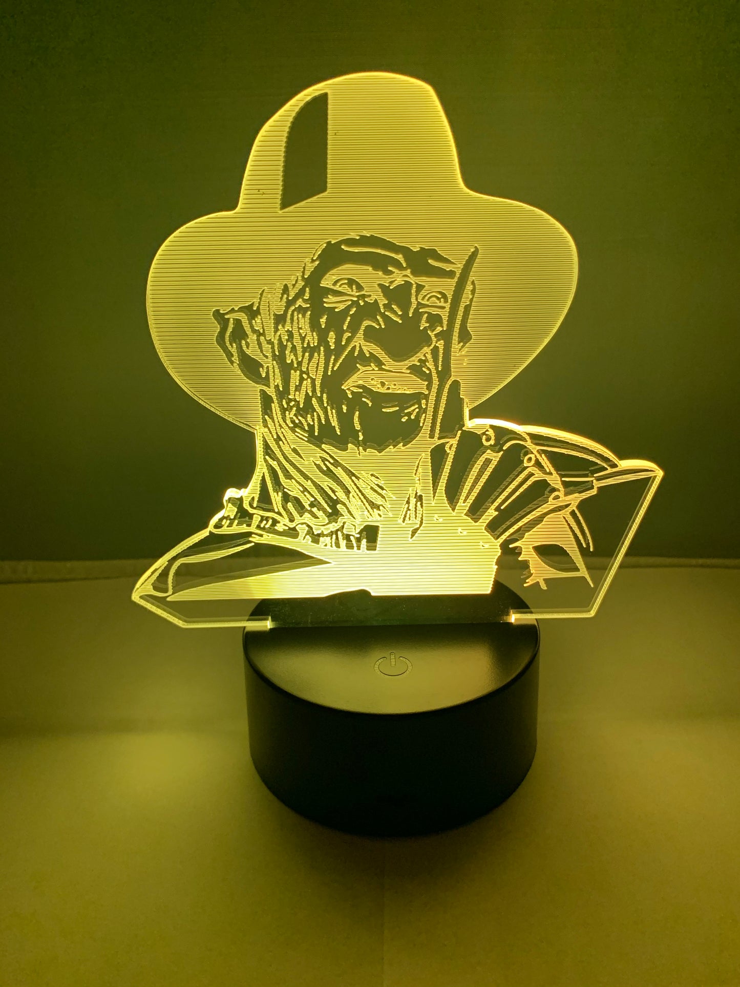 Lampe 3D DEL Freddy Krueger Horreur