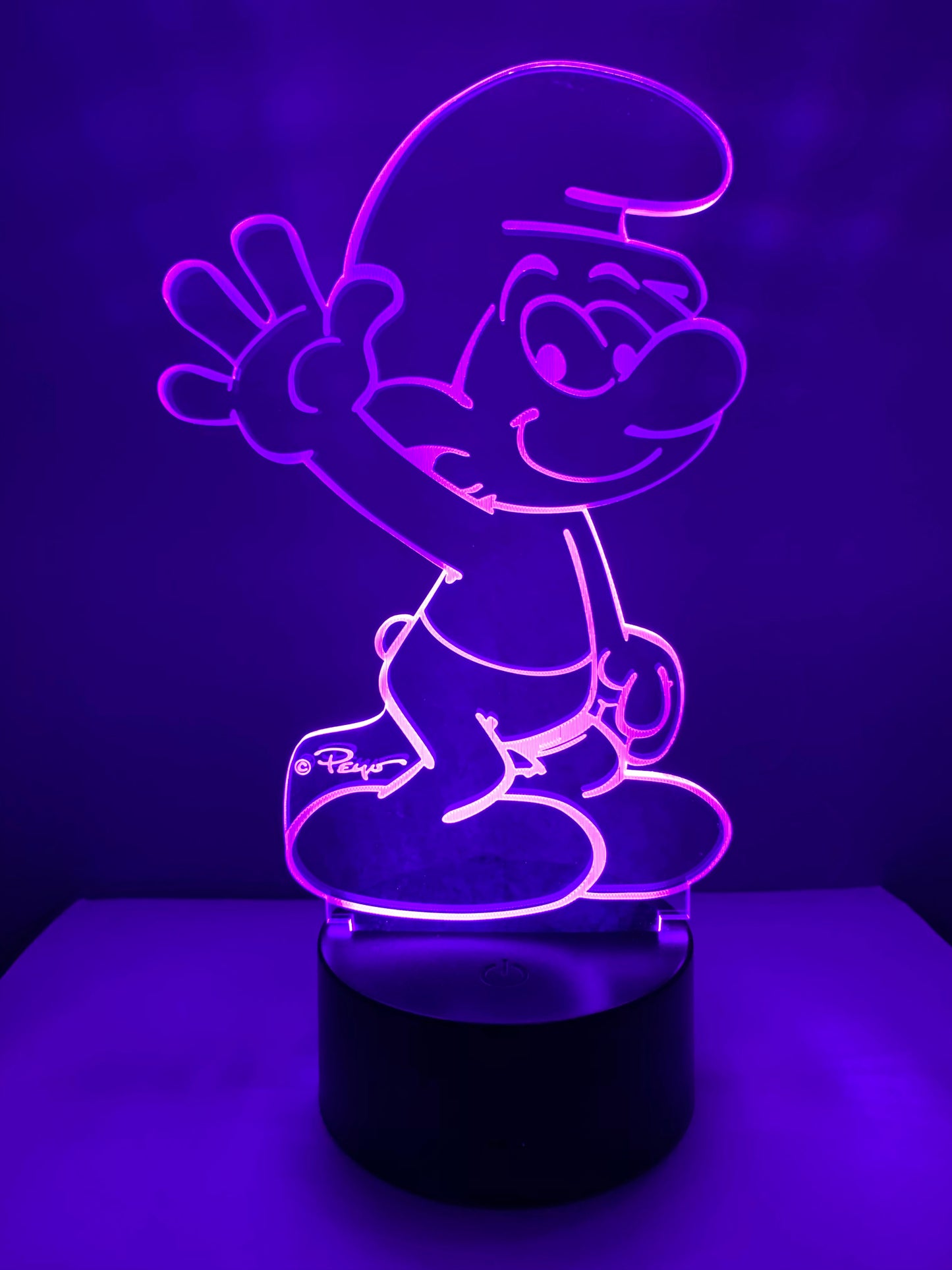 Lampe 3D DEL Les Schtroumpfs