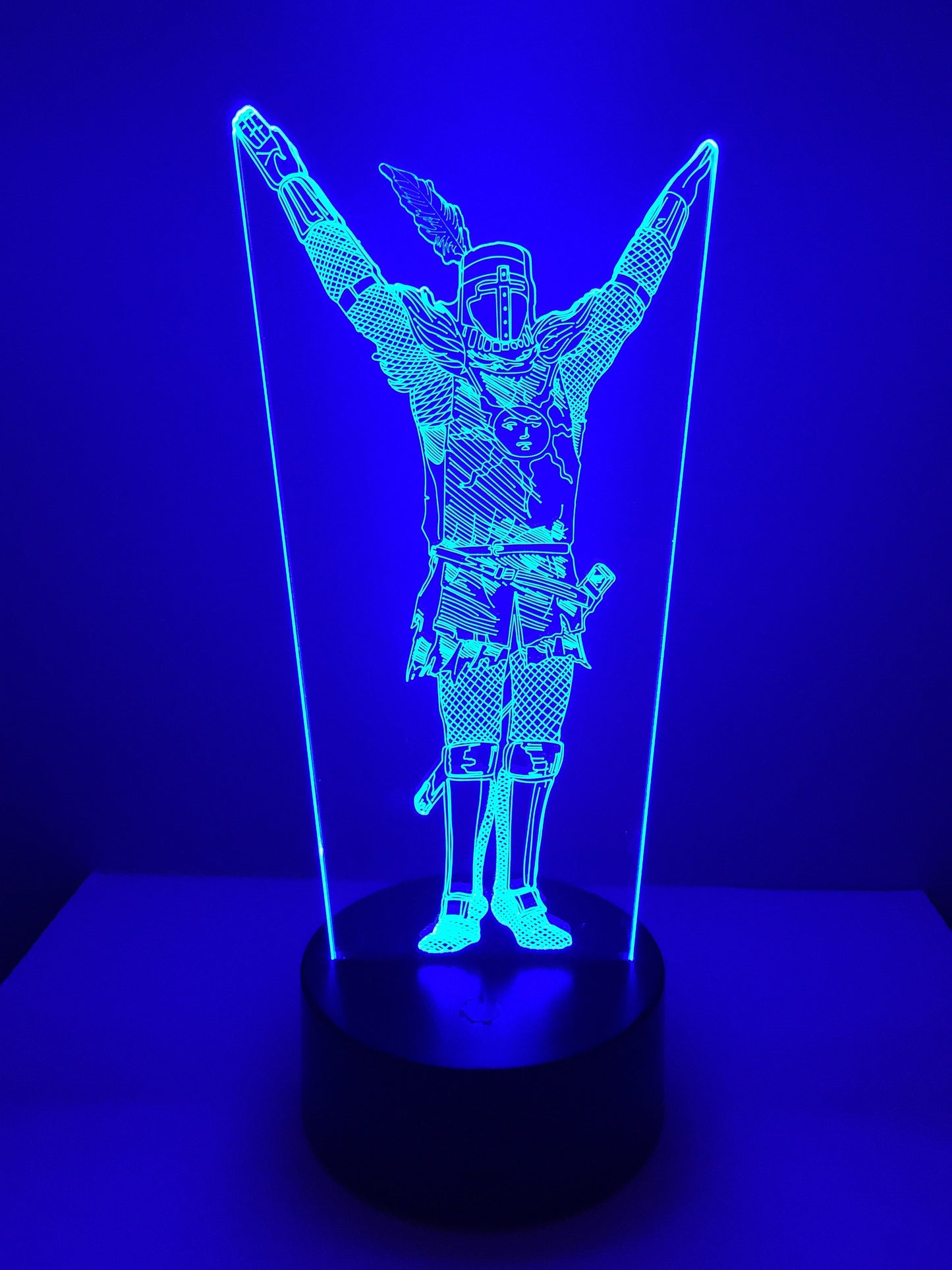 Lampe 3D DEL Dark Soul Chevalier solaire Astora