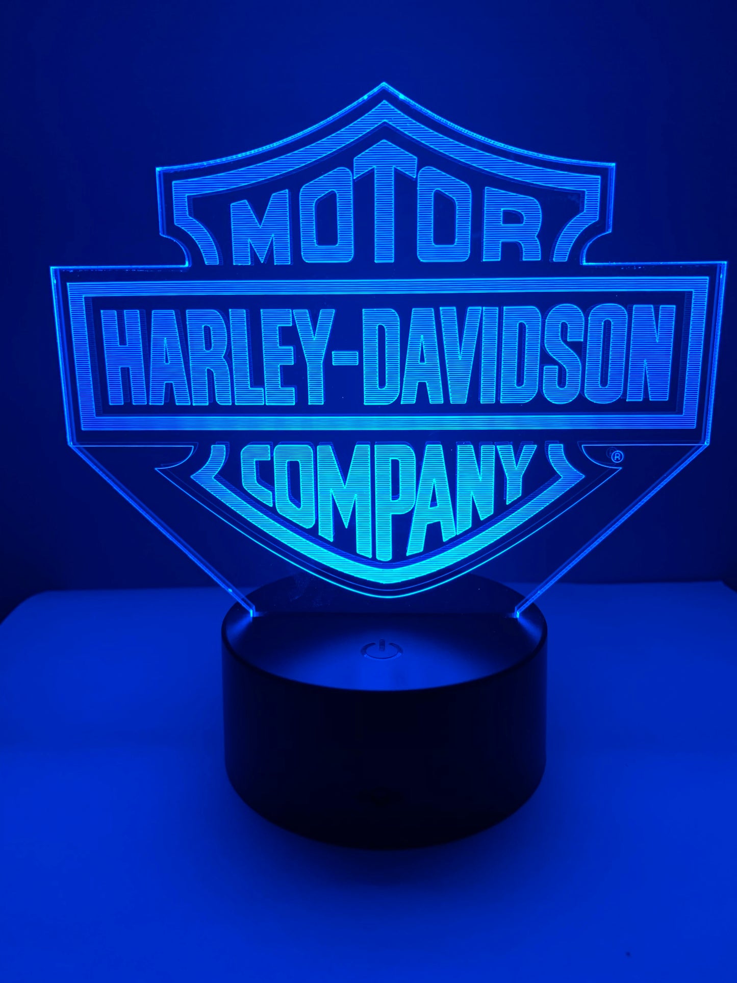 Lampe 3D DEL Logo Harley Davidson Motor (Moto)