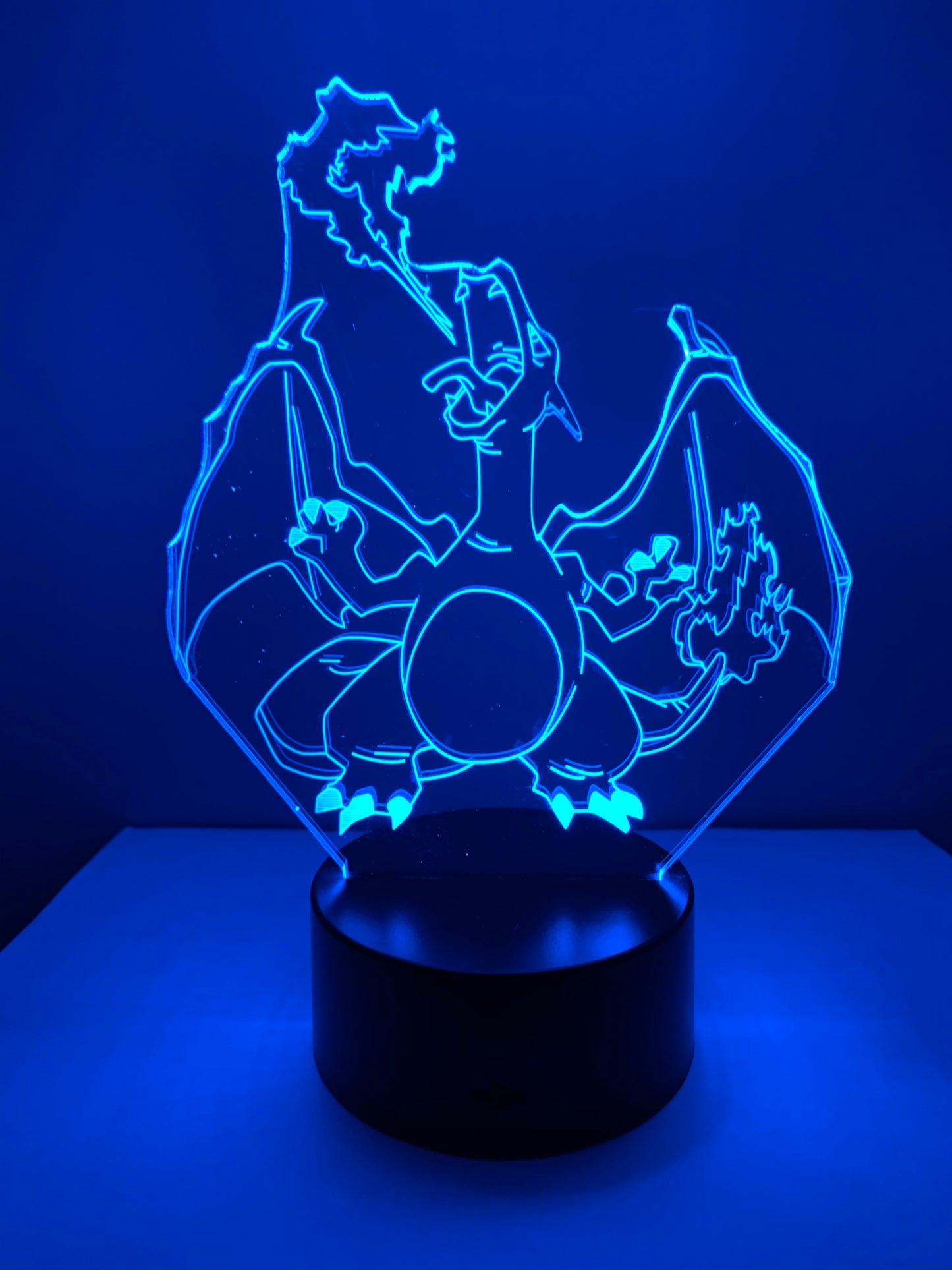 Lampe 3D DEL Charizard Pokémon