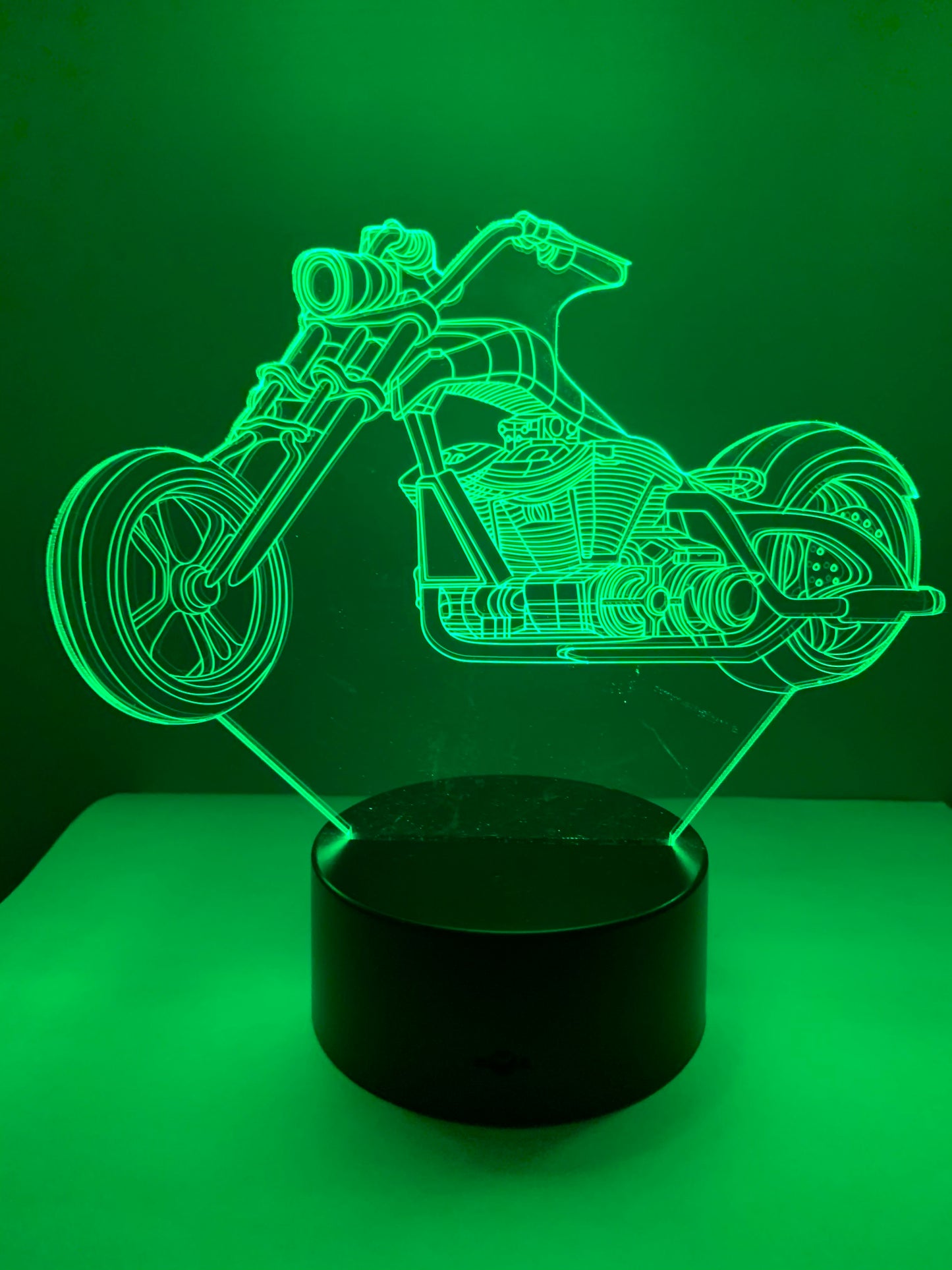 Lampe 3D DEL Moto Harley