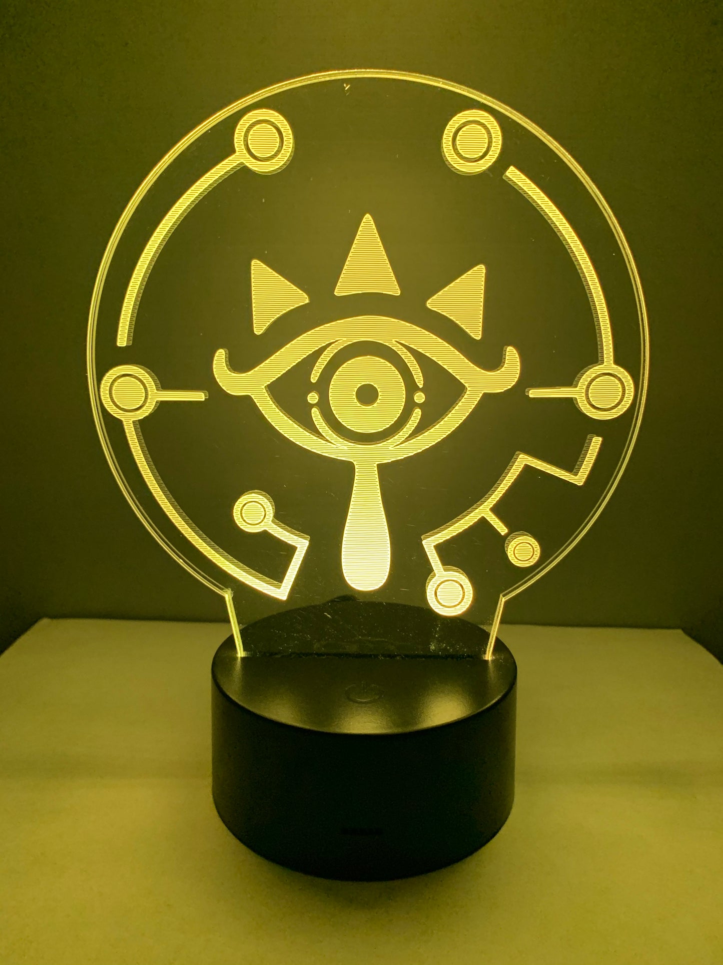 Lampe 3D DEL Zelda Symbole Sheikah