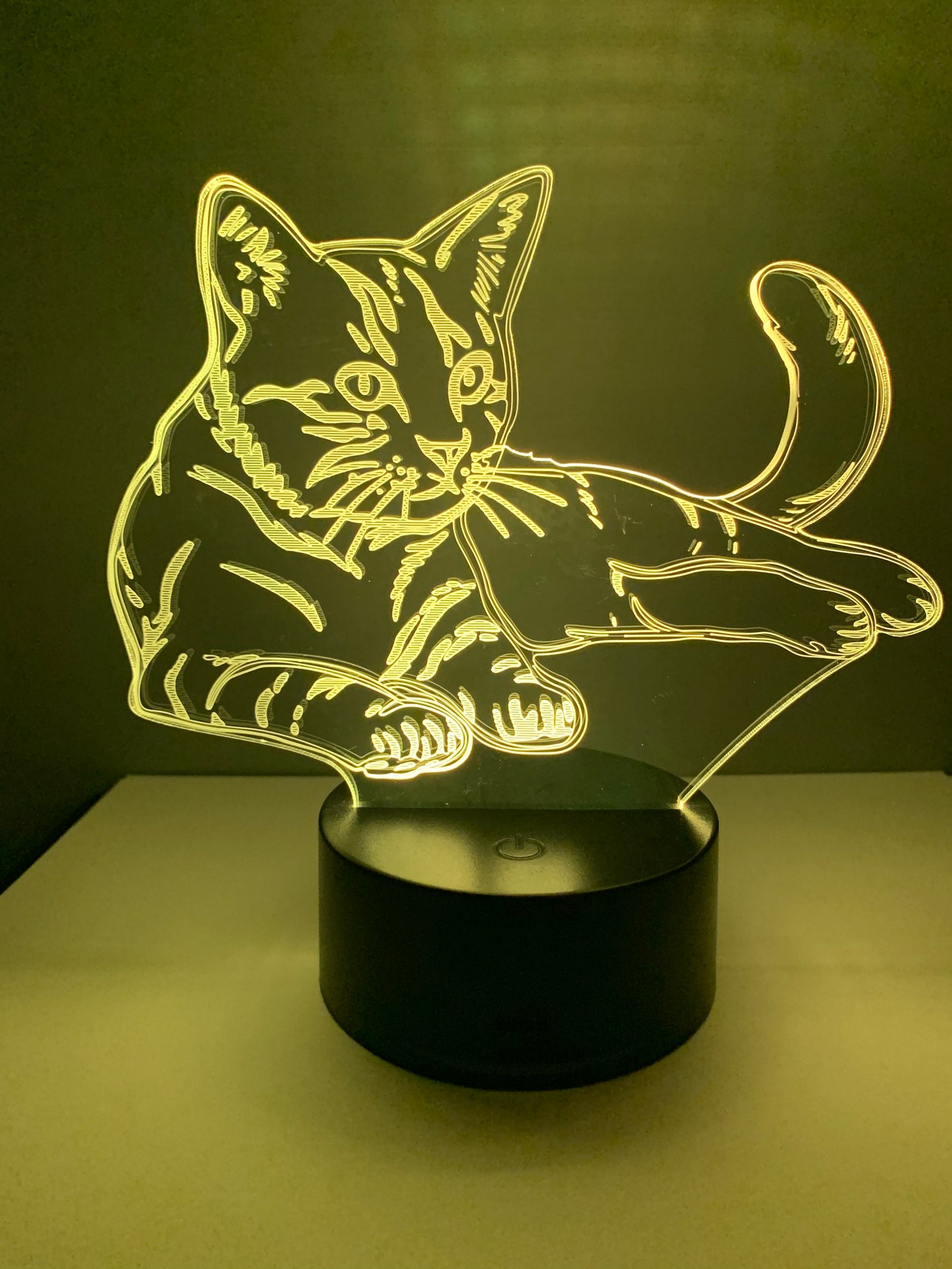 Lampe 3D DEL Chat