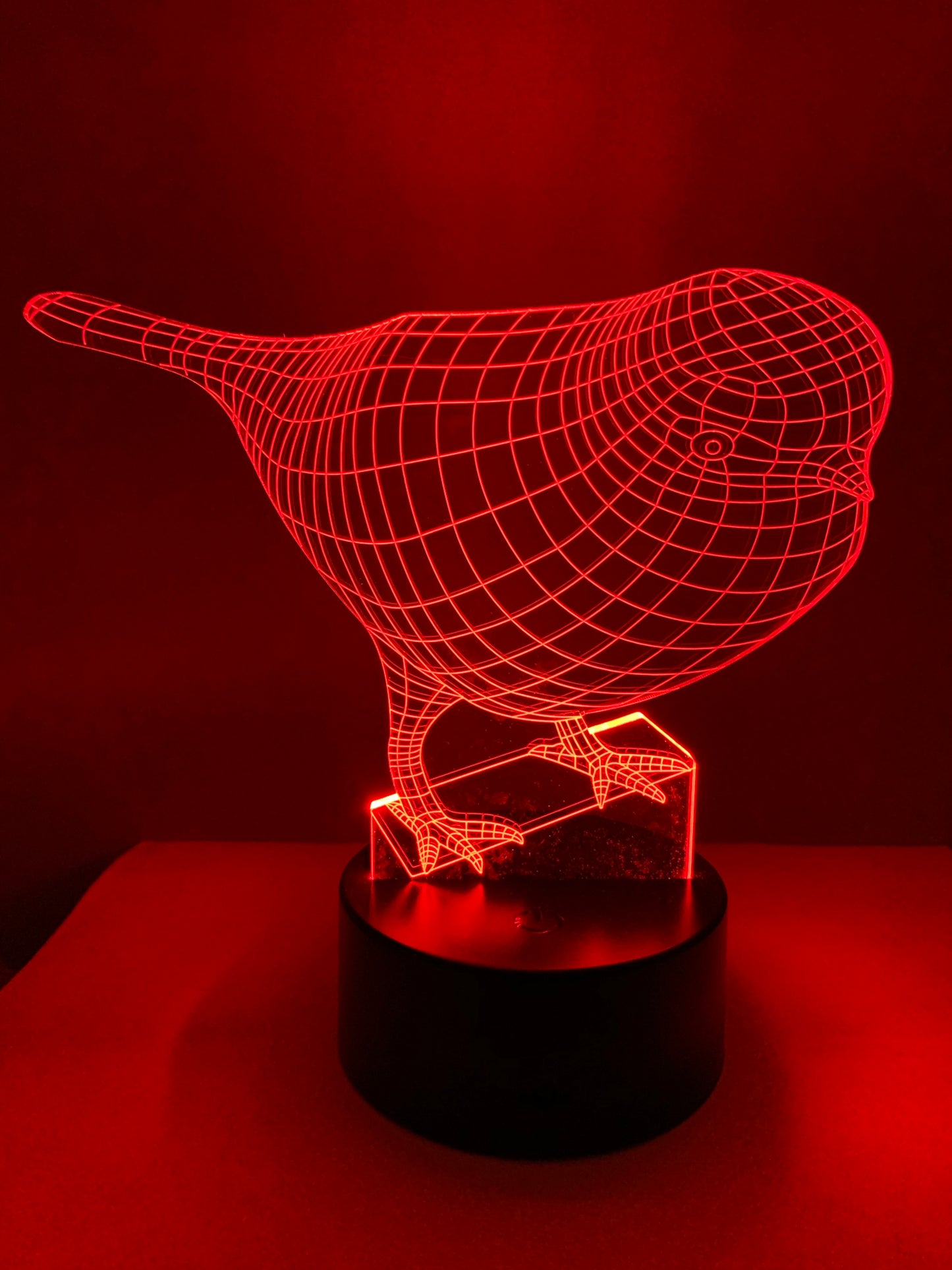 Lampe 3D DEL Oiseau