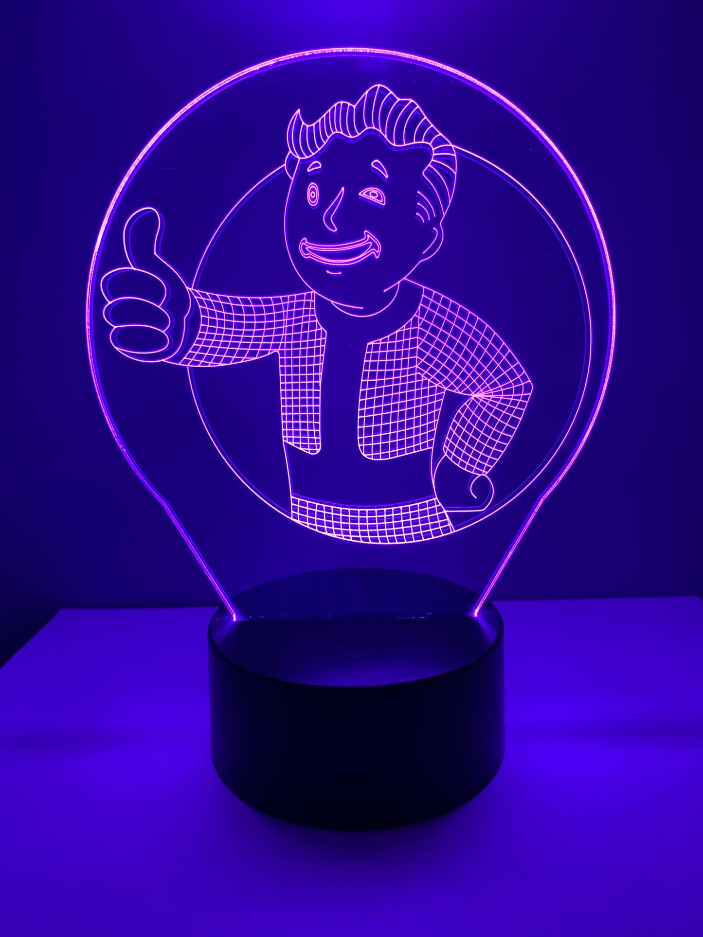 Lampe 3D DEL Fallout Vault Boy