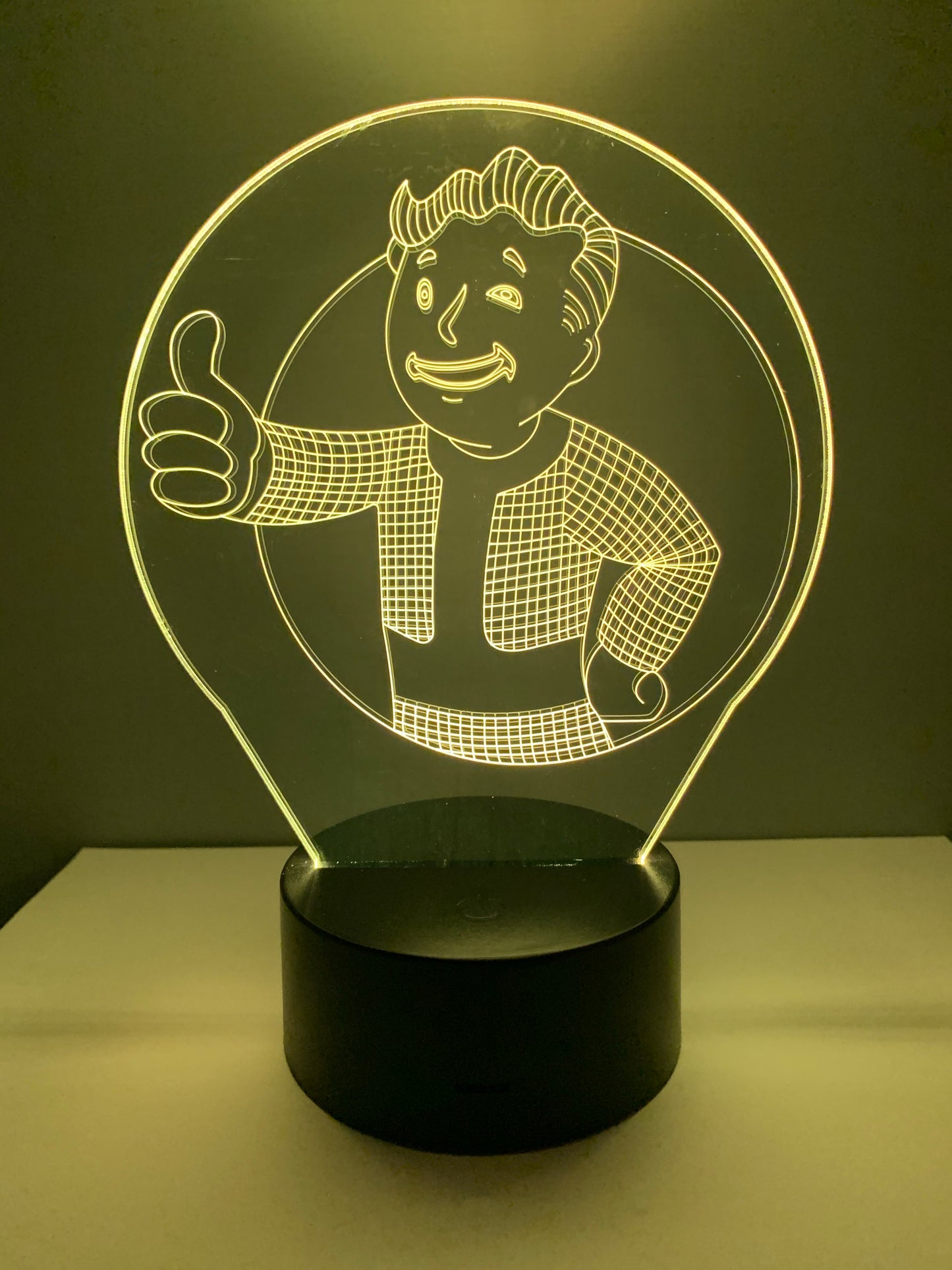 Lampe 3D DEL Fallout Vault Boy
