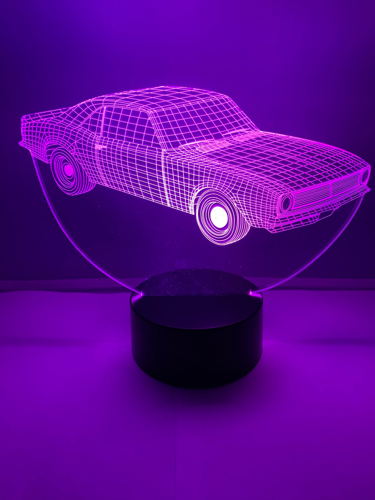 Lampe 3D DEL Auto Rétro