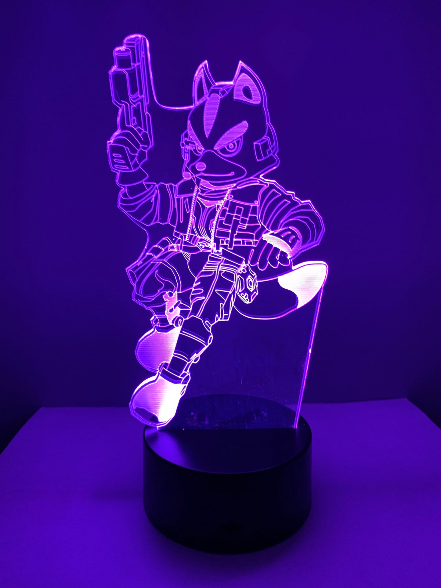 Lampe 3D DEL Fox Mccloud Star Fox (Starfox)