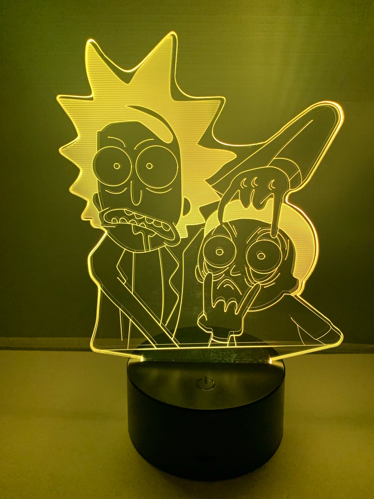 Lampe 3D DEL Rick et Morty