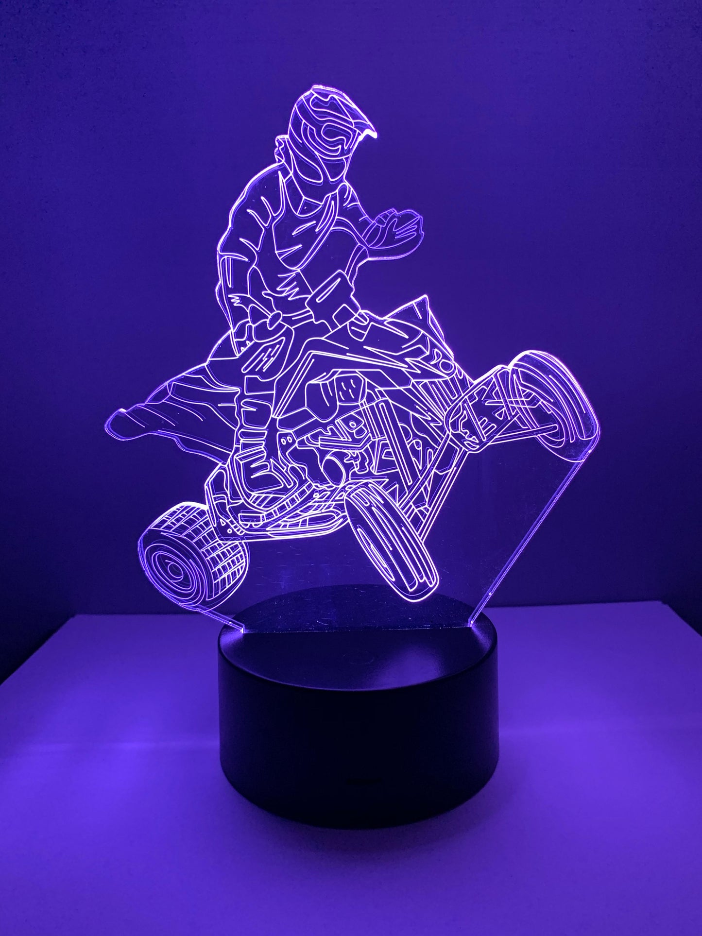 Lampe 3D DEL 4 Roues VTT