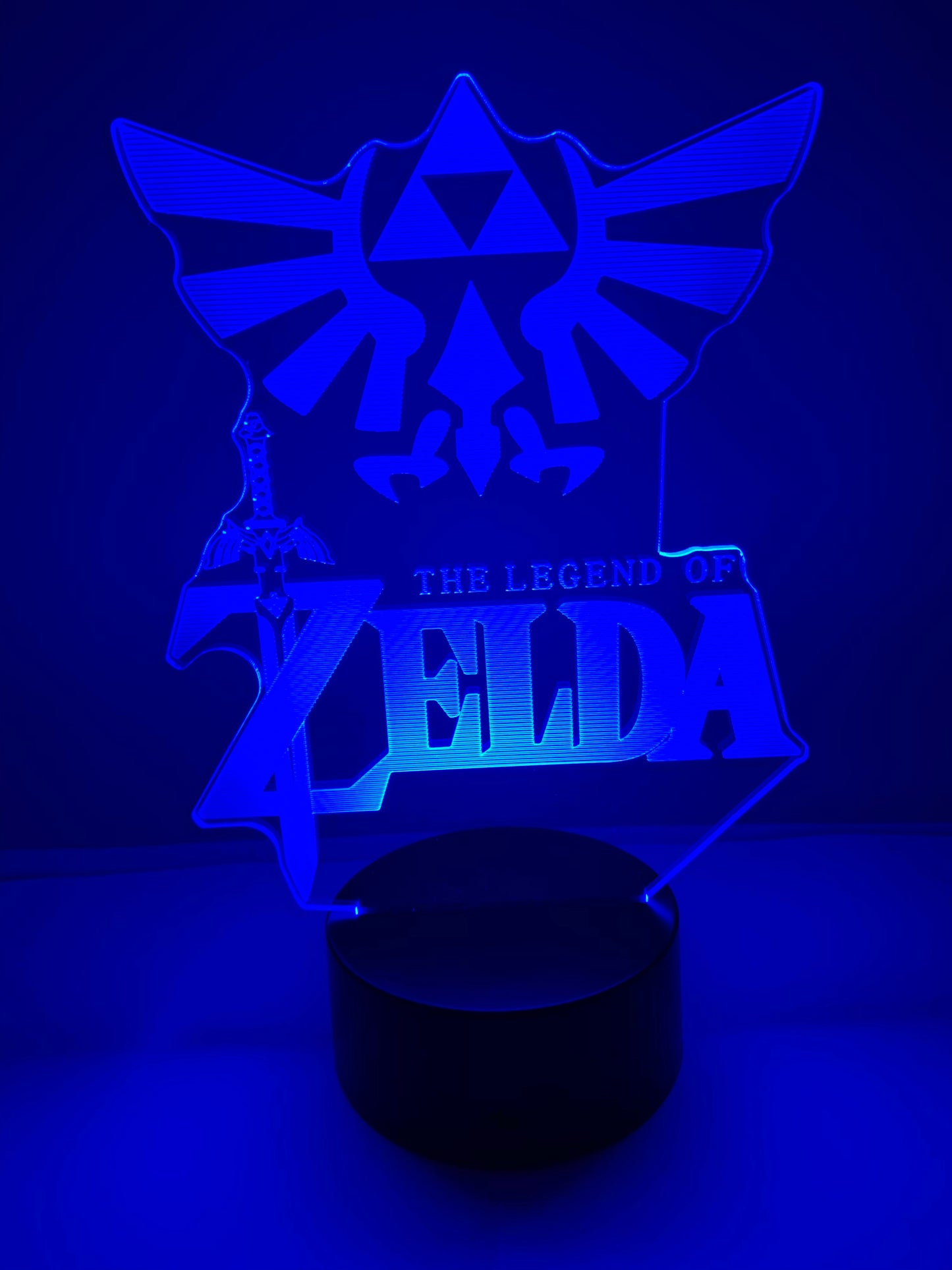 Lampe 3D DEL The Legend Of Zelda et Hylian Crest