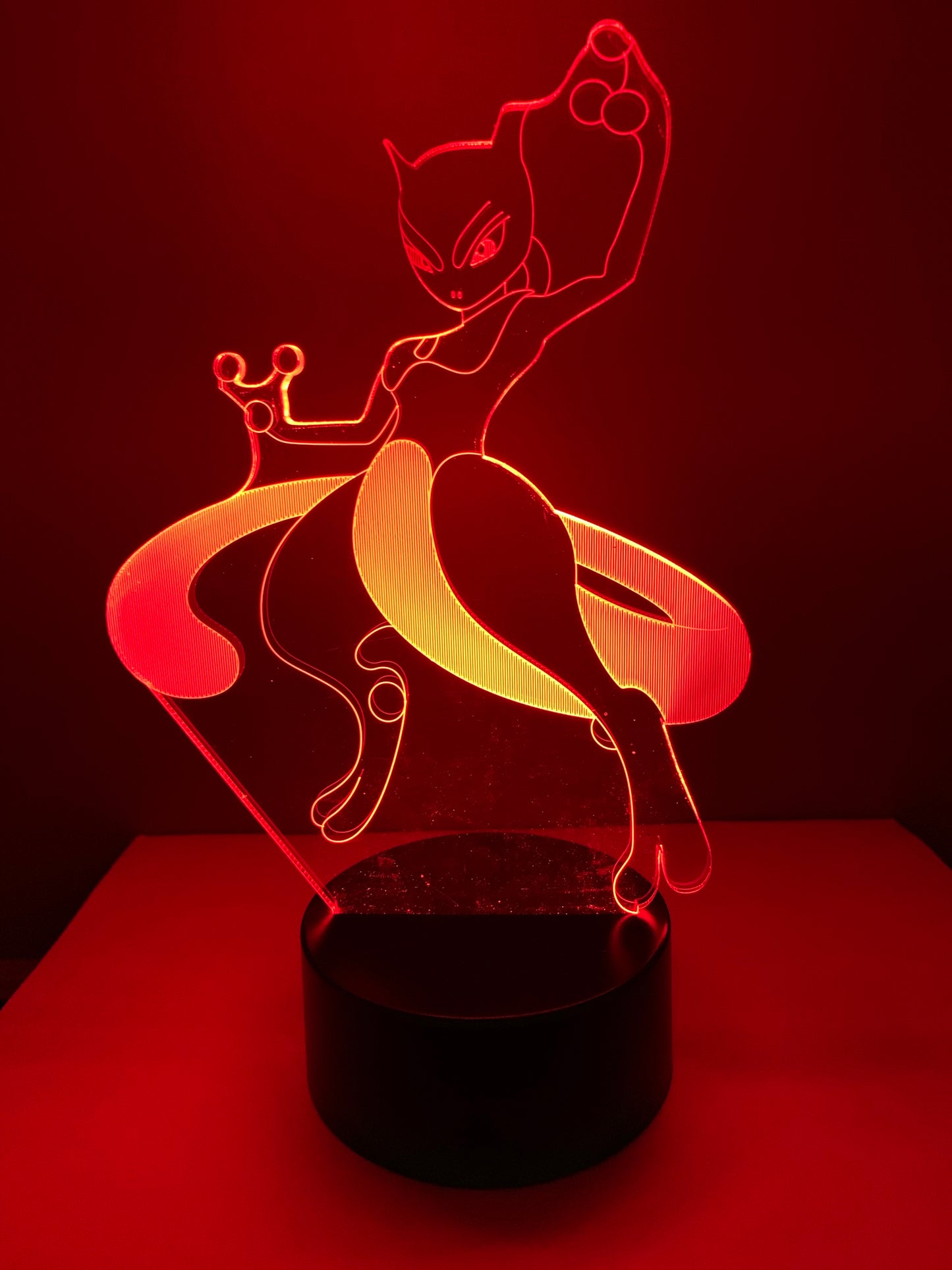Lampe 3D DEL Pokemon Mewtwo