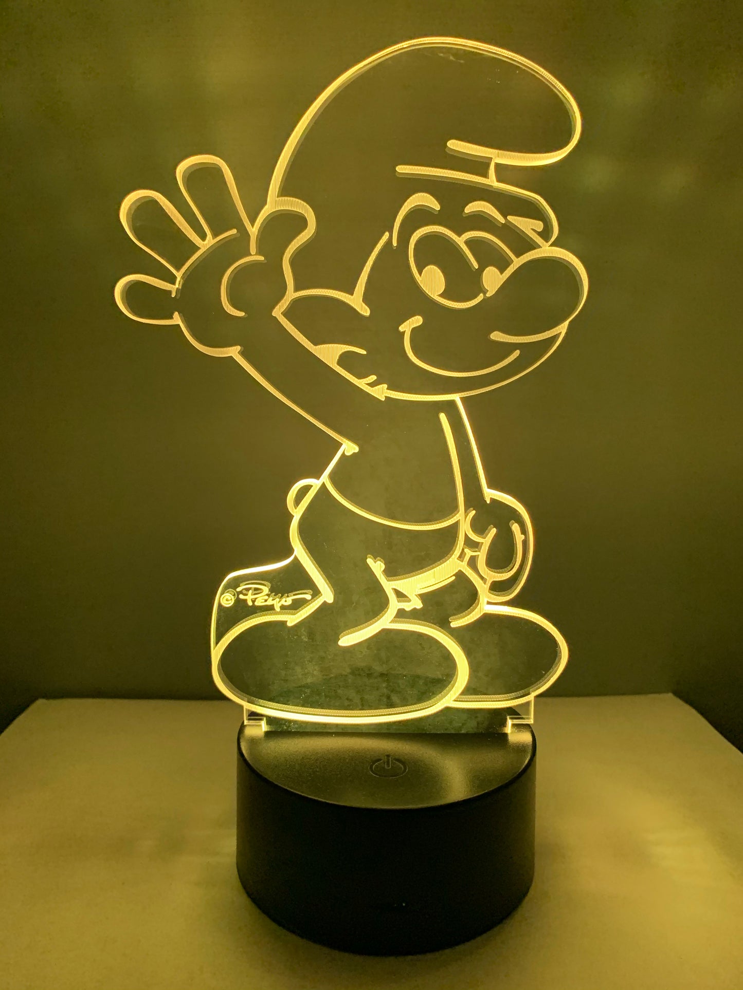 Lampe 3D DEL Les Schtroumpfs