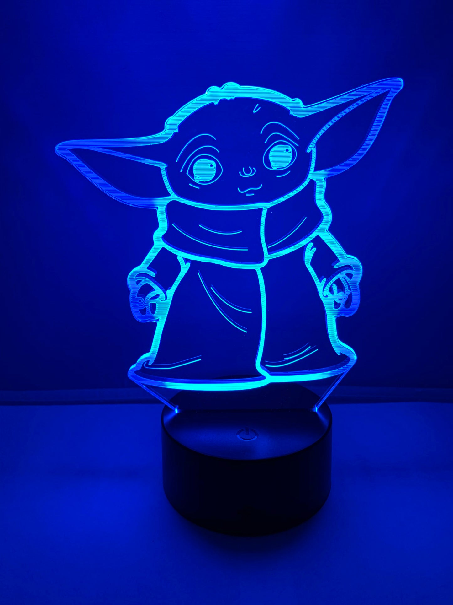 Lampe 3D DEL Grogu Bébé Yoda Star Wars