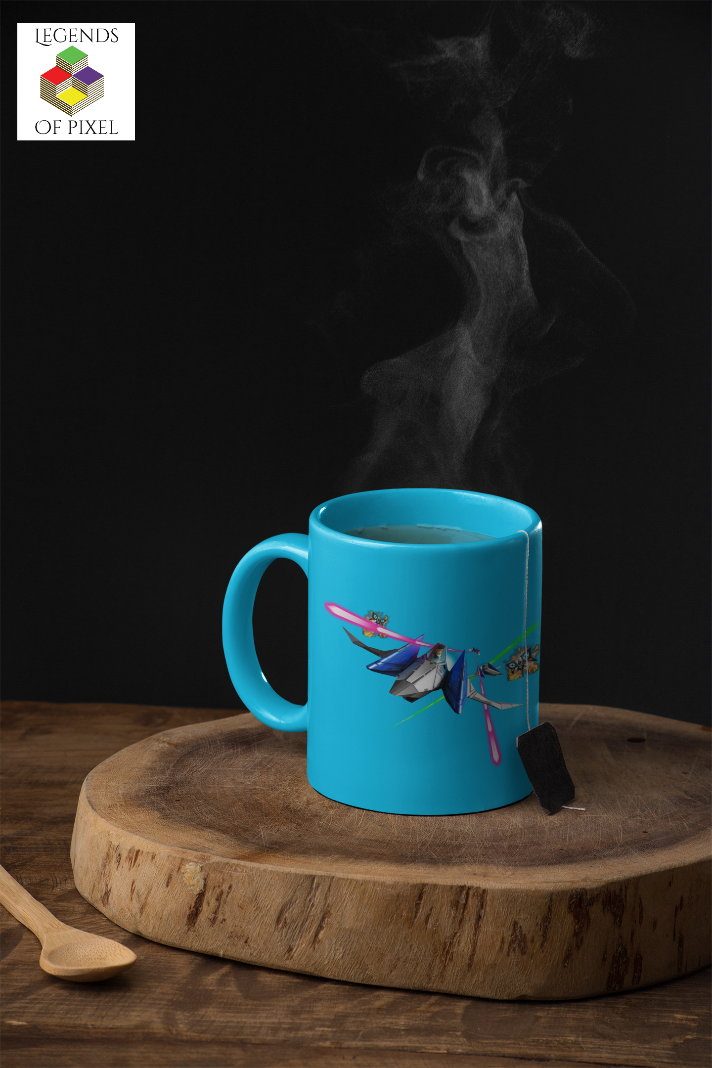 Autocollant pour tasse Starwing Star Fox (Starfox)