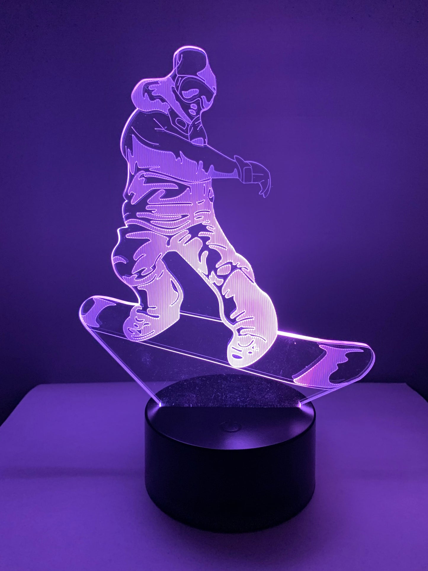 Lampe 3D DEL Snowboard (Planche à neige)