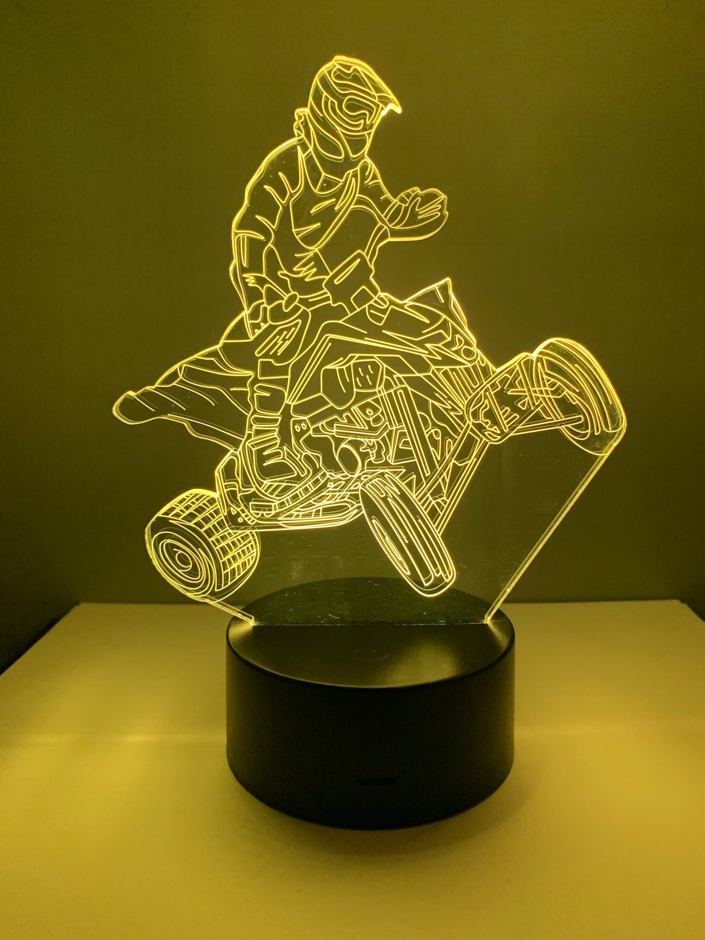 Lampe 3D DEL 4 Roues VTT