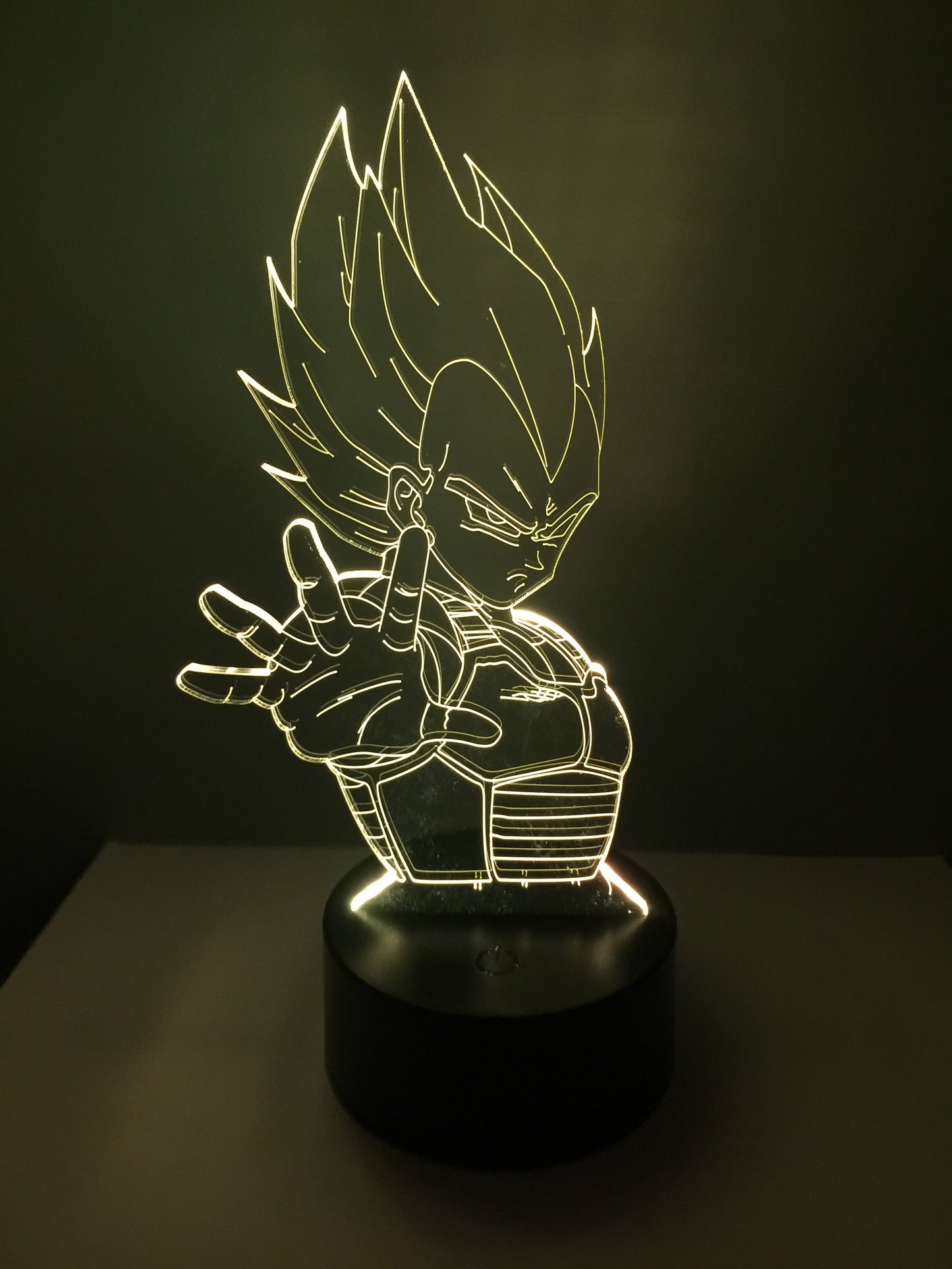 Lampe 3D DEL Vegeta Dragon Ball