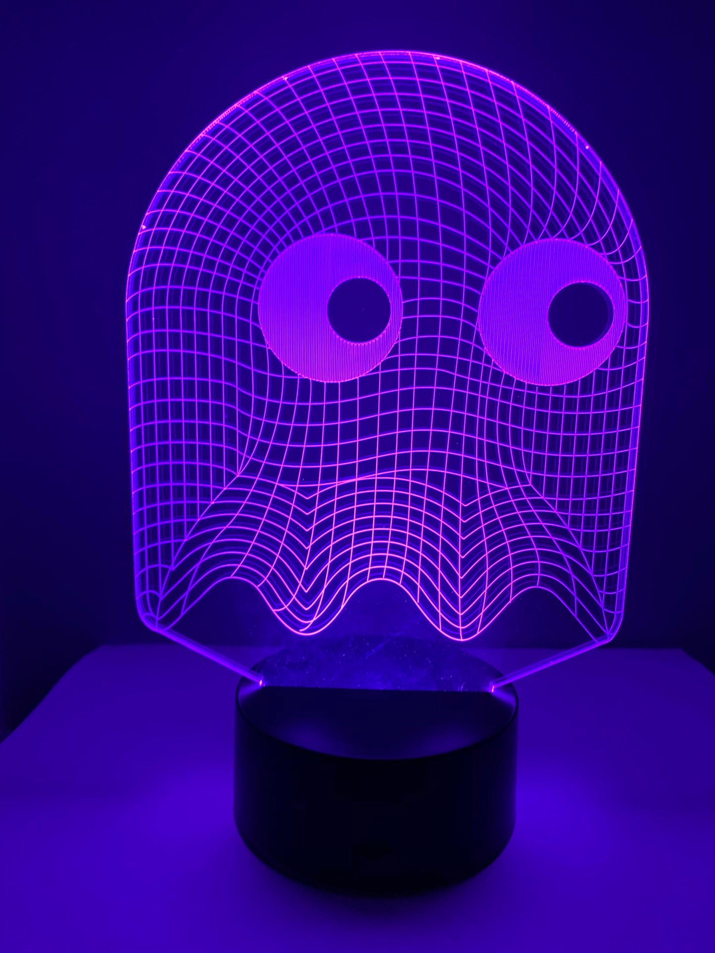Lampe 3D DEL Fantôme Pac Man Arcade