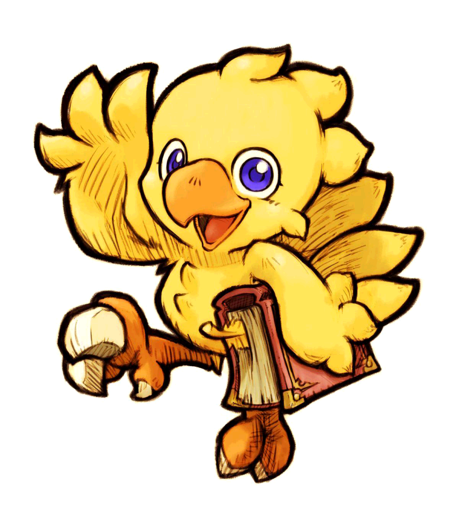 Autocollant pour tasse Chocobo Final Fantasy