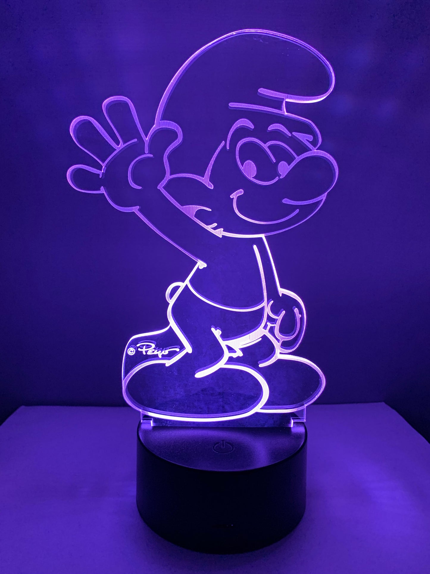 Lampe 3D DEL Les Schtroumpfs