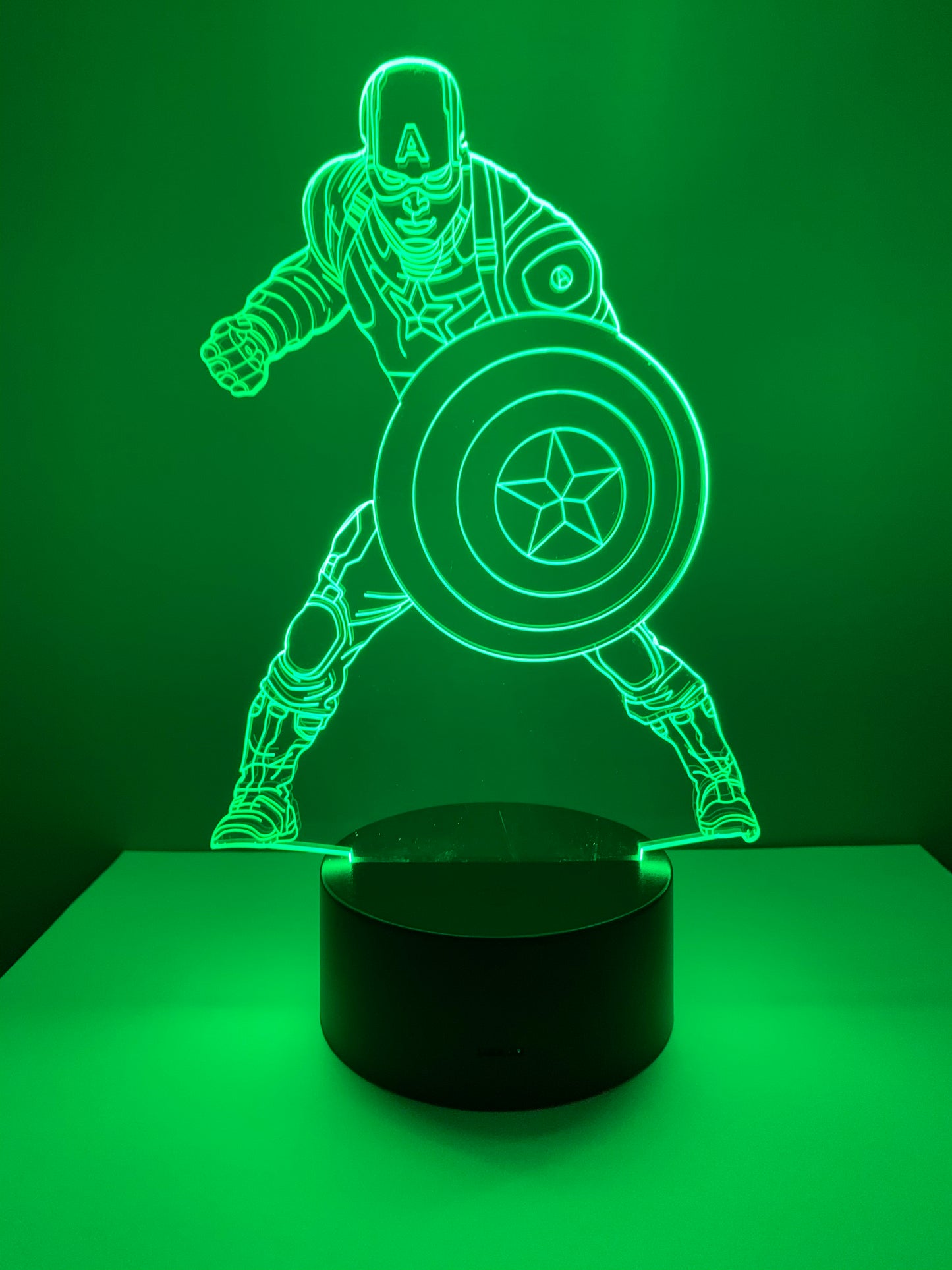 Lampe 3D DEL Captain America