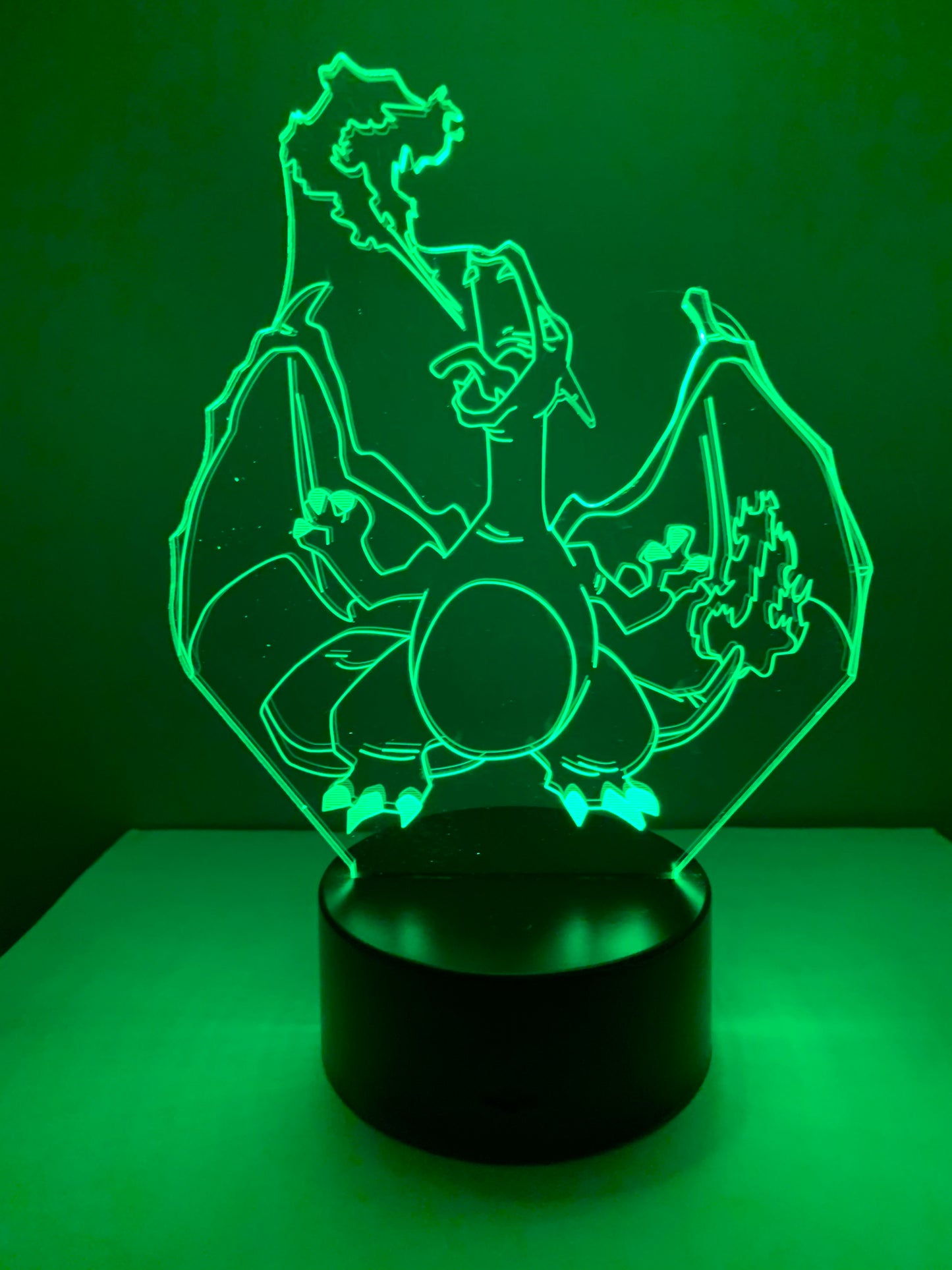 Lampe 3D DEL Charizard Pokémon