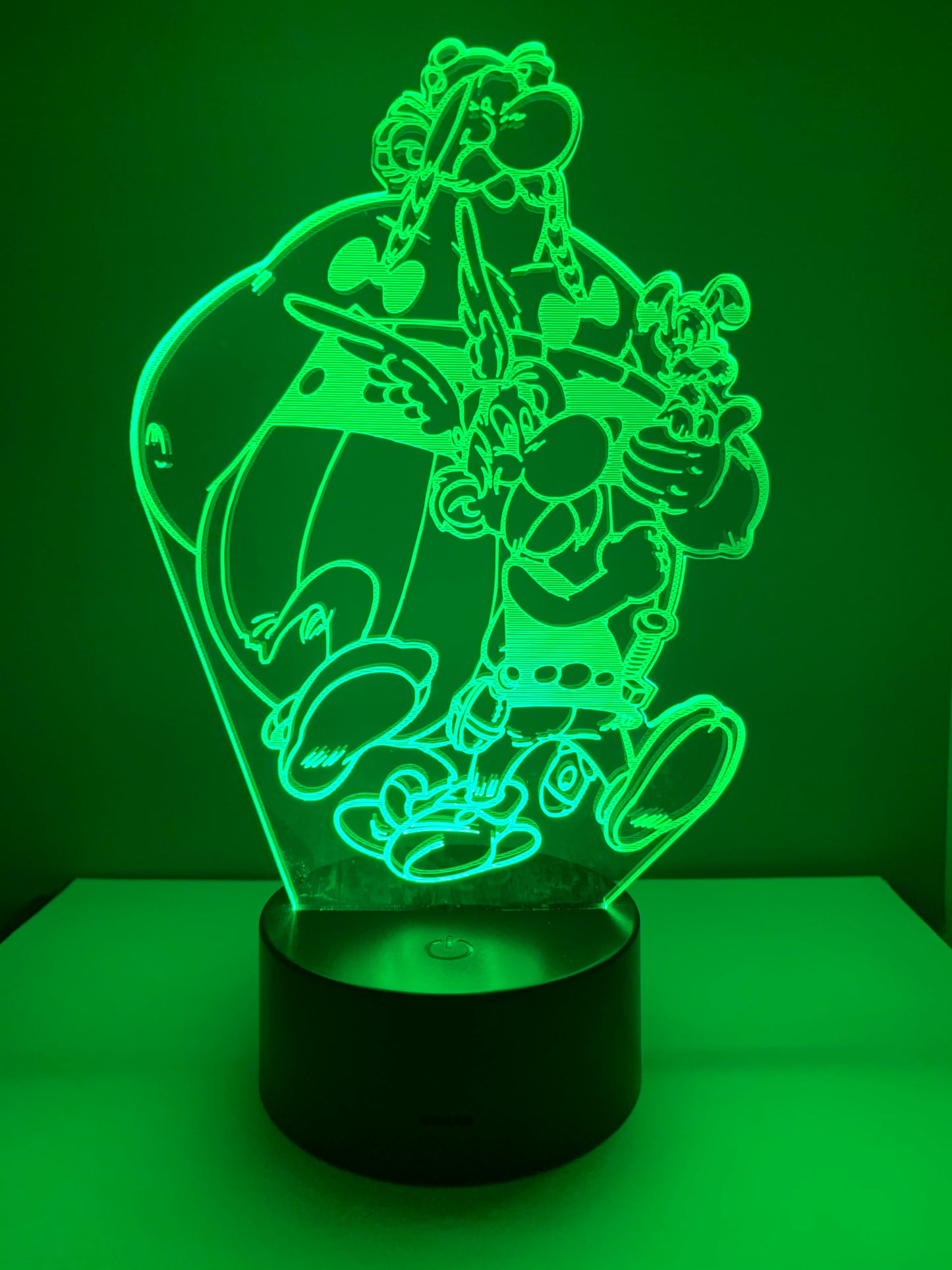 Lampe 3D DEL Asterix et Obelix