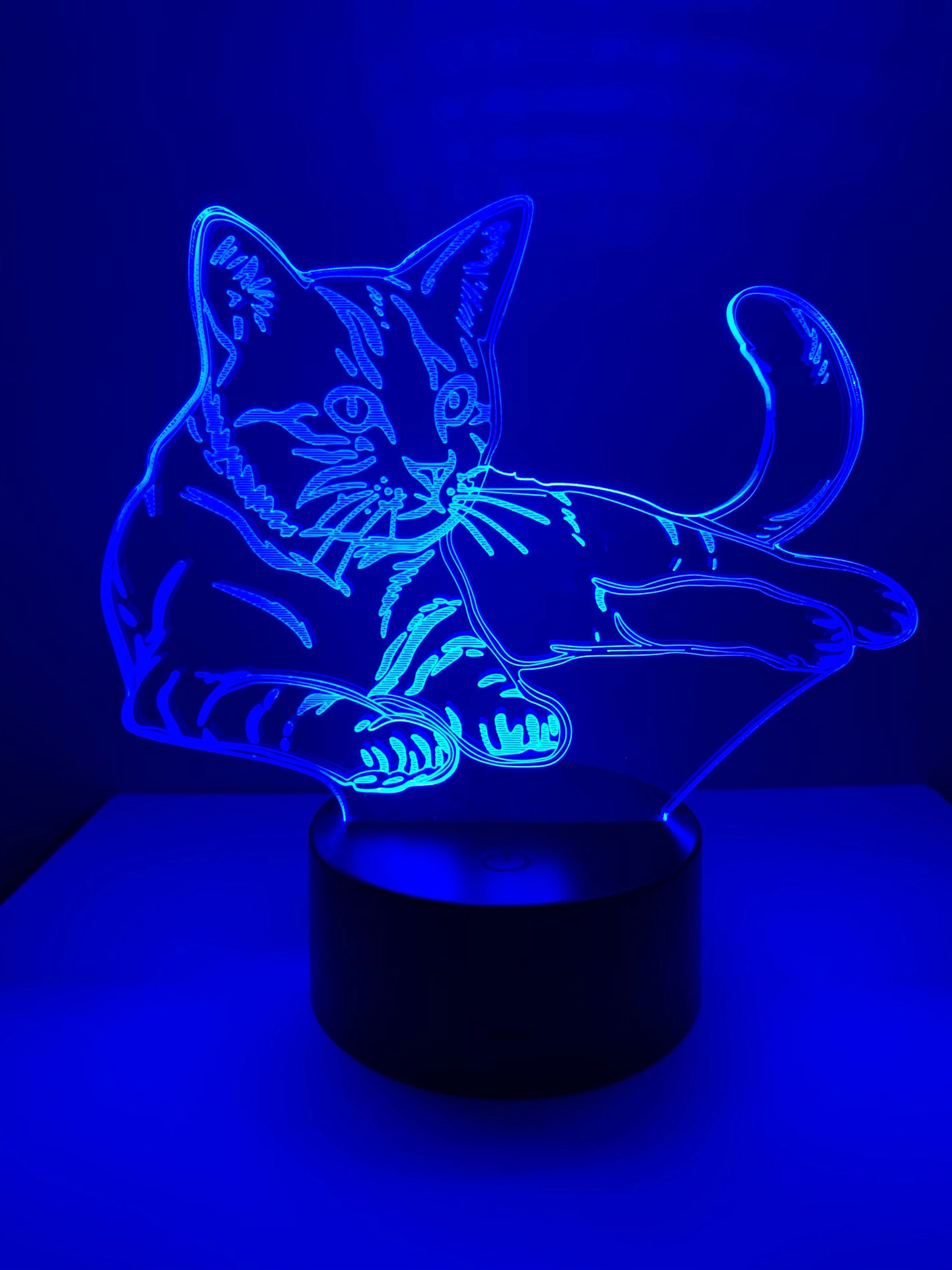 Lampe 3D DEL Chat