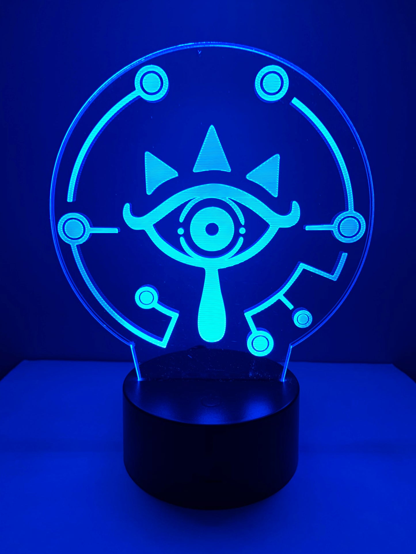 Lampe 3D DEL Zelda Symbole Sheikah
