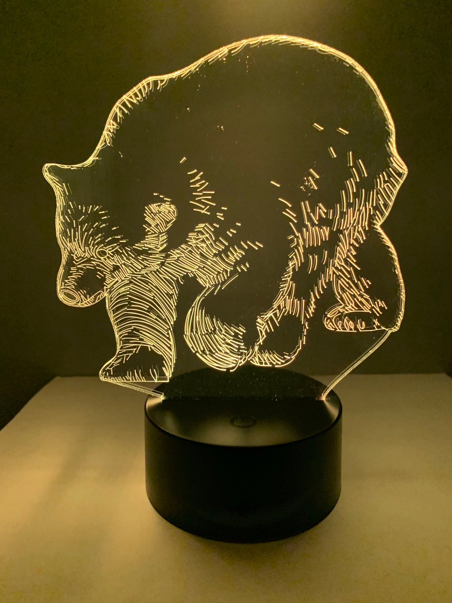Lampe 3D DEL Ours