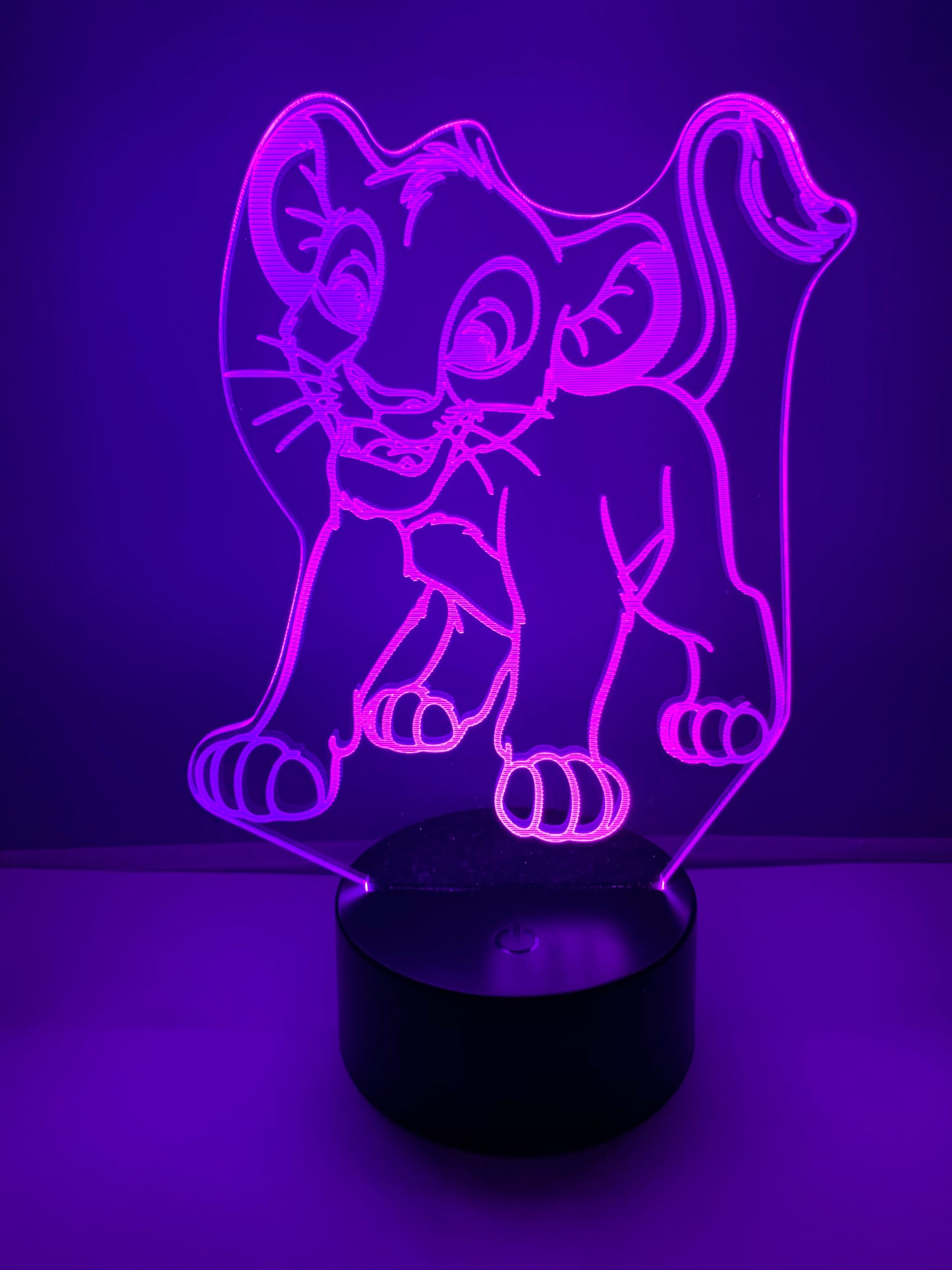 Lampe 3D DEL Simba Le Roi Lion