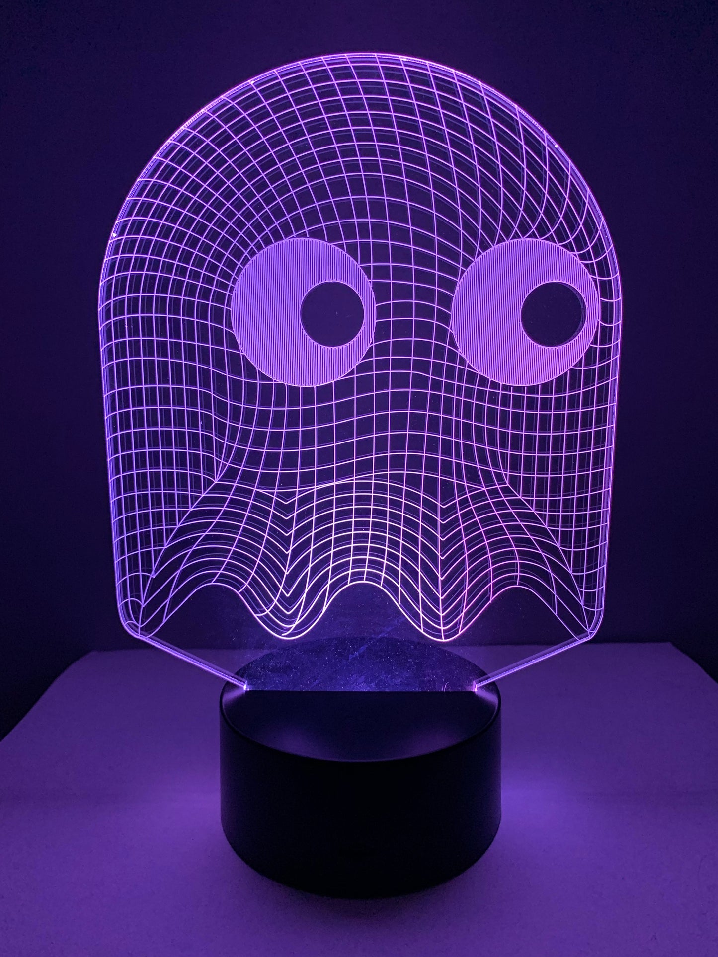 Lampe 3D DEL Fantôme Pac Man Arcade