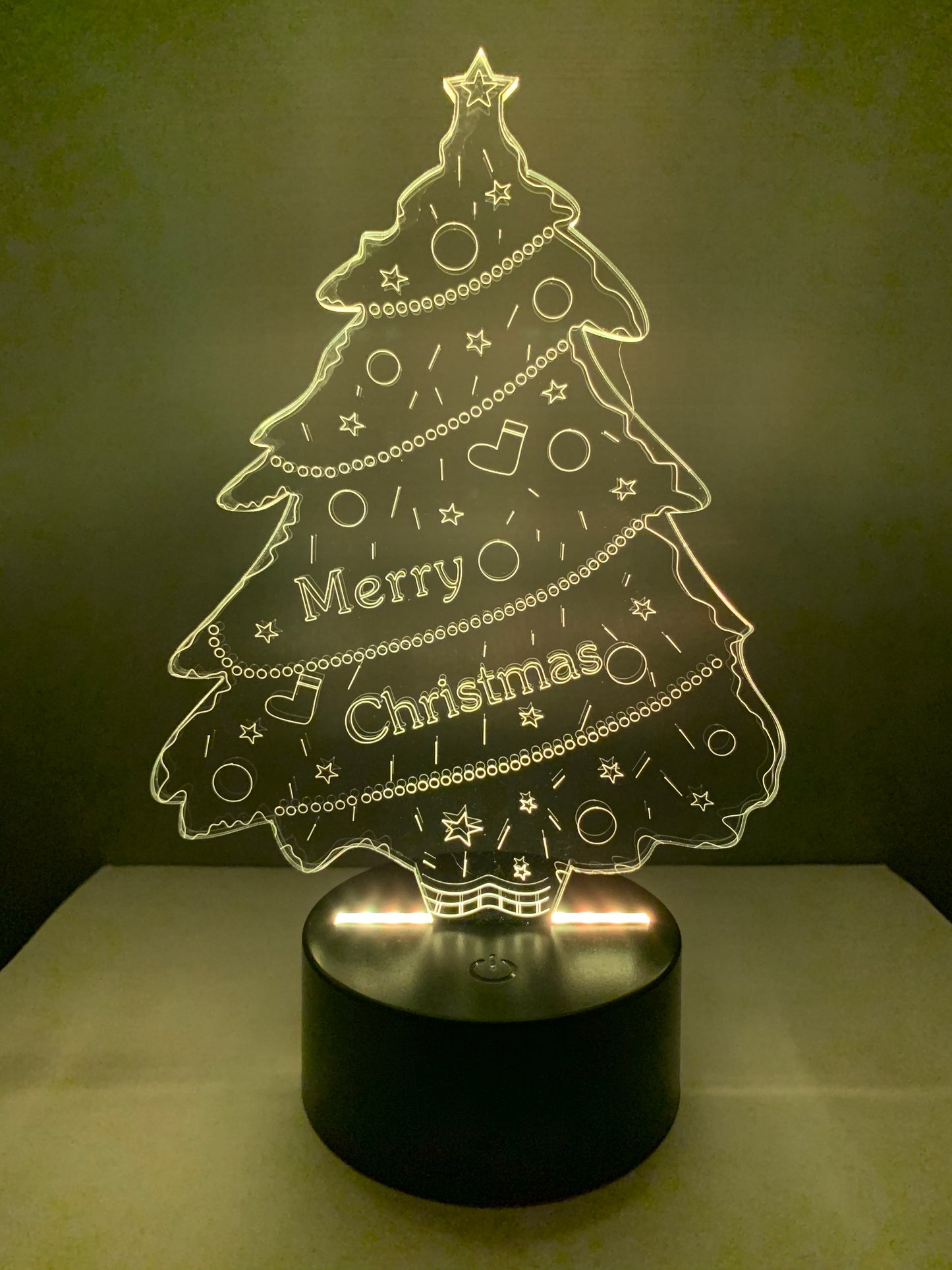 Lampe 3D DEL Sapin de Noël