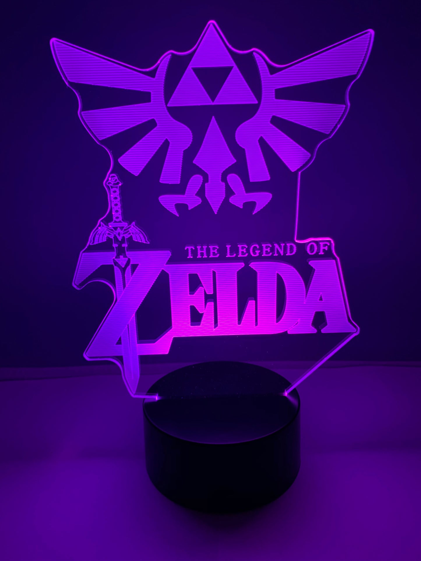Lampe 3D DEL The Legend Of Zelda et Hylian Crest