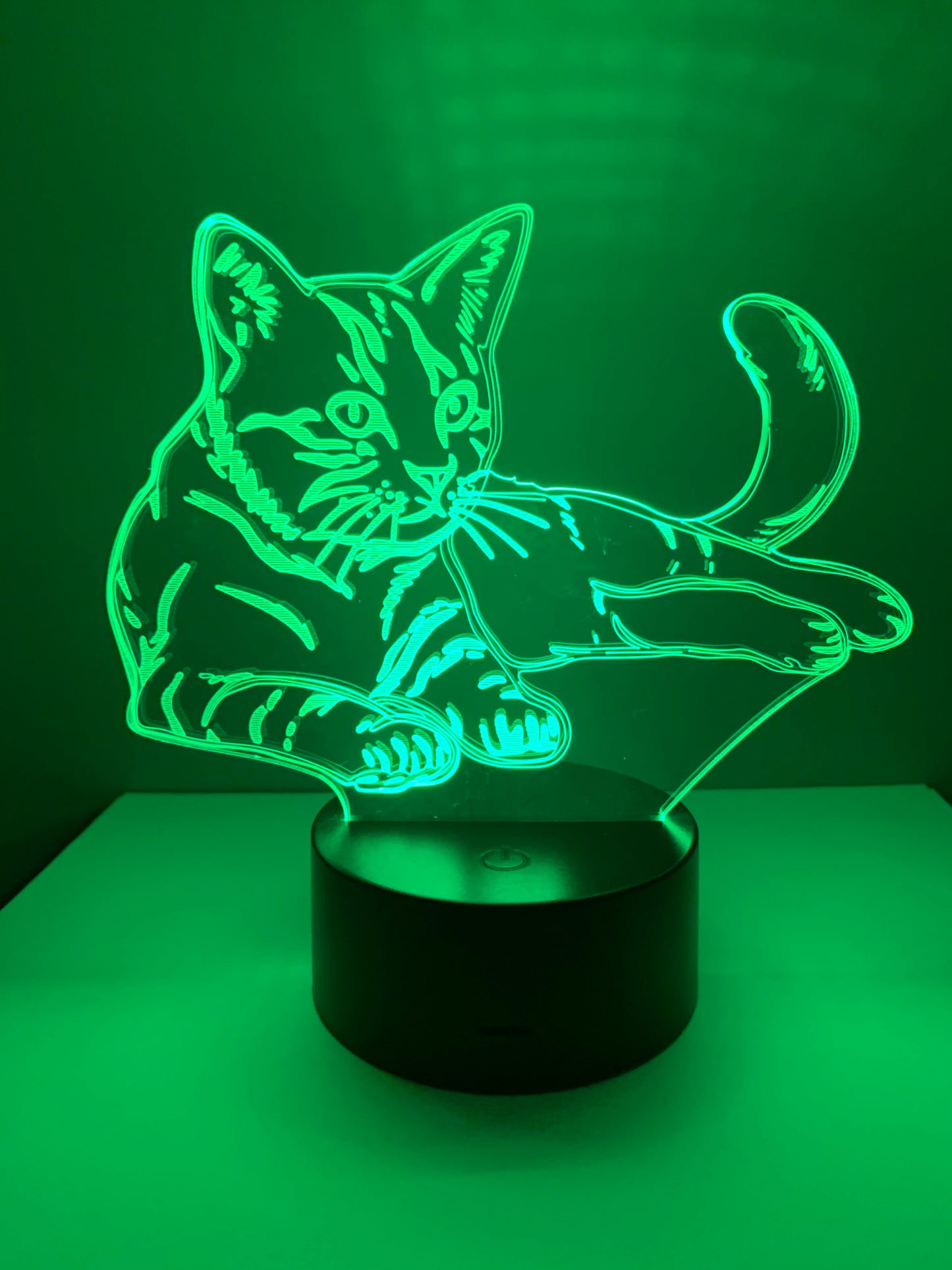 Lampe 3D DEL Chat