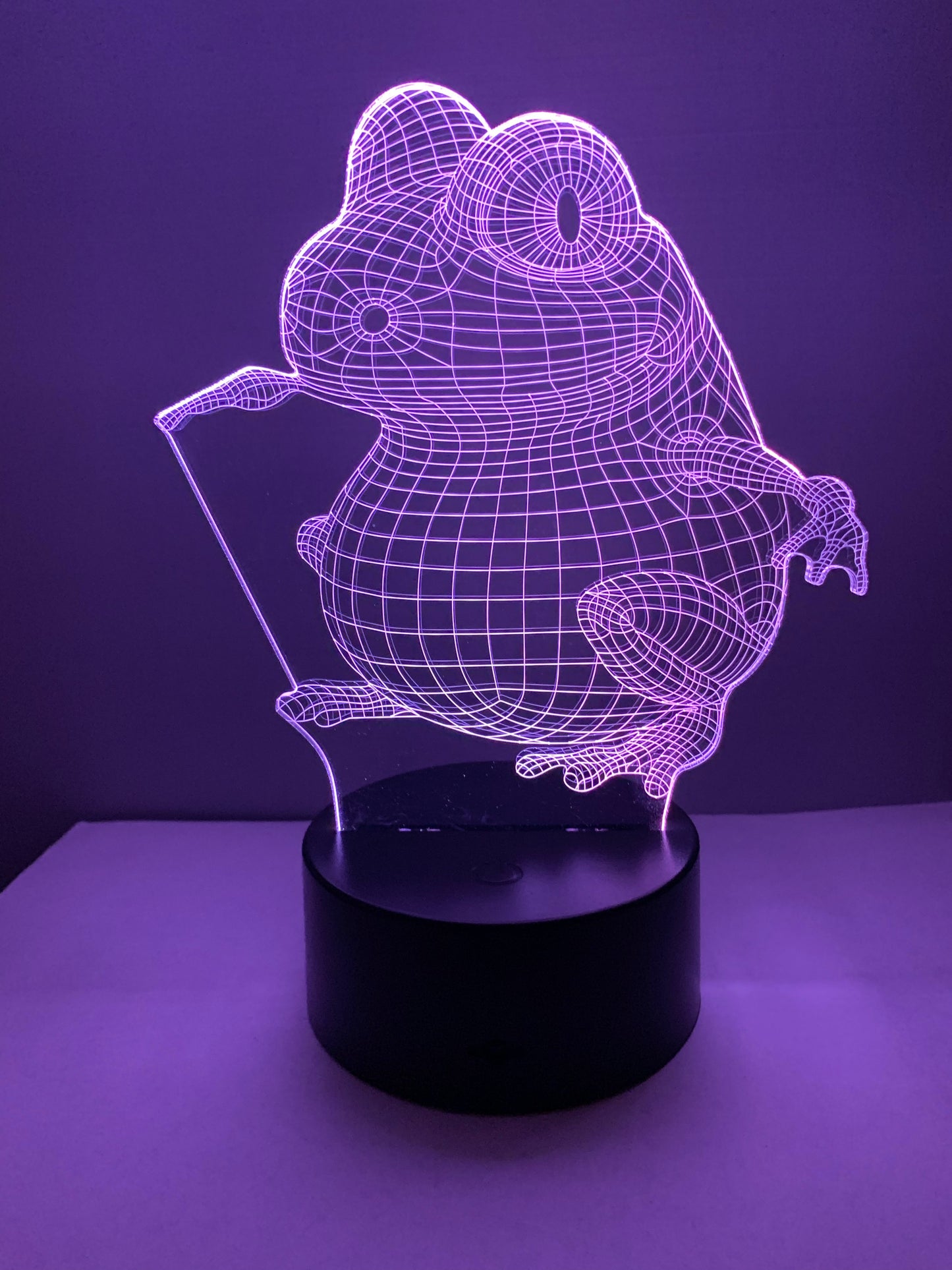 Lampe 3D DEL Grenouille