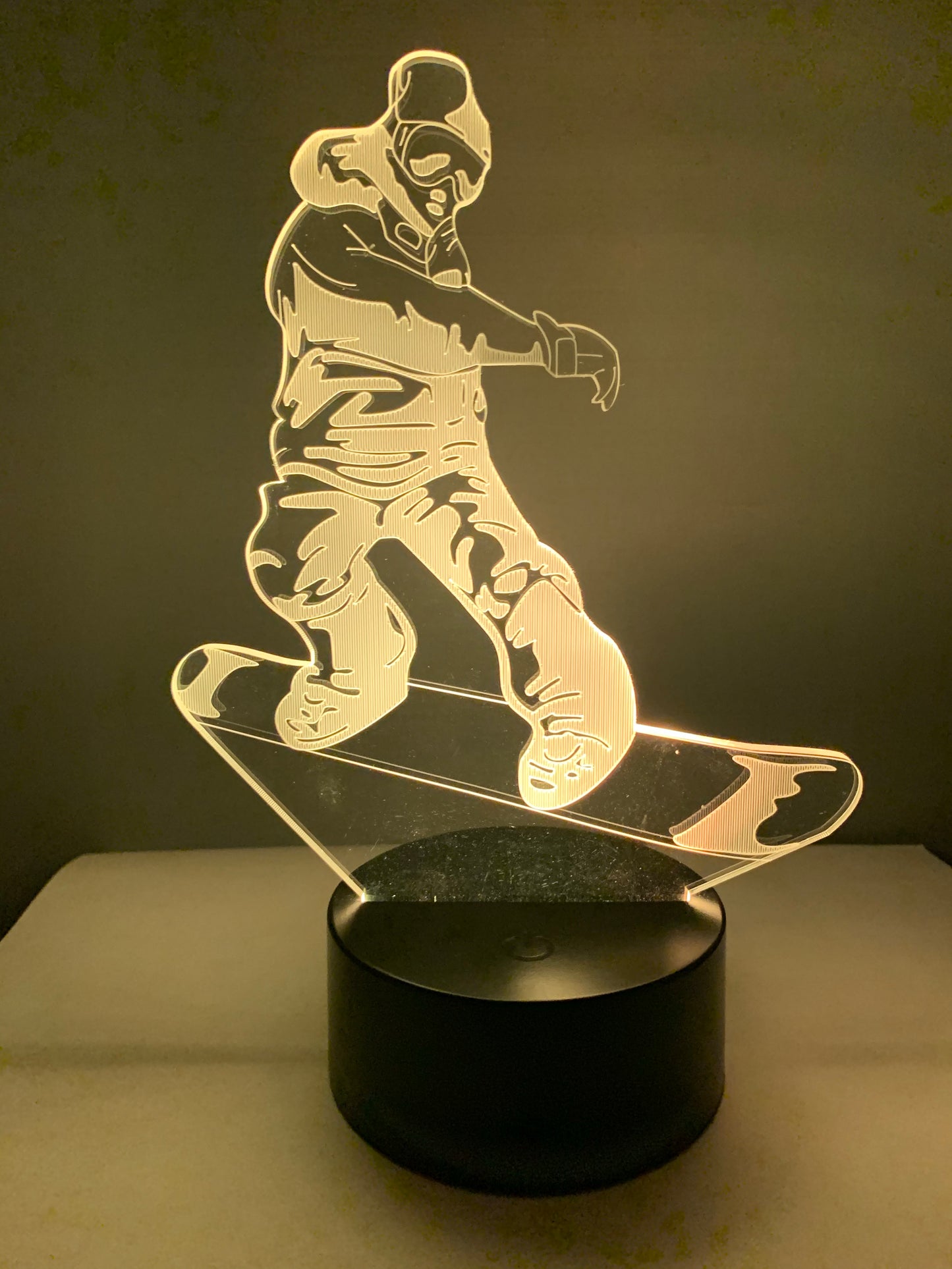 Lampe 3D DEL Snowboard (Planche à neige)
