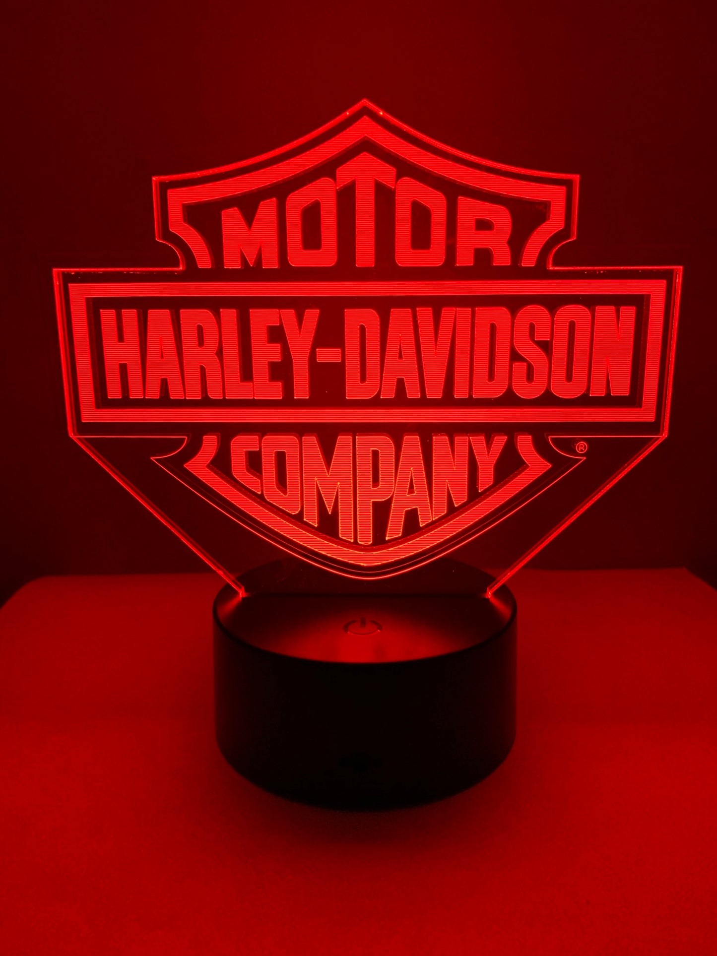 Lampe 3D DEL Logo Harley Davidson Motor (Moto)