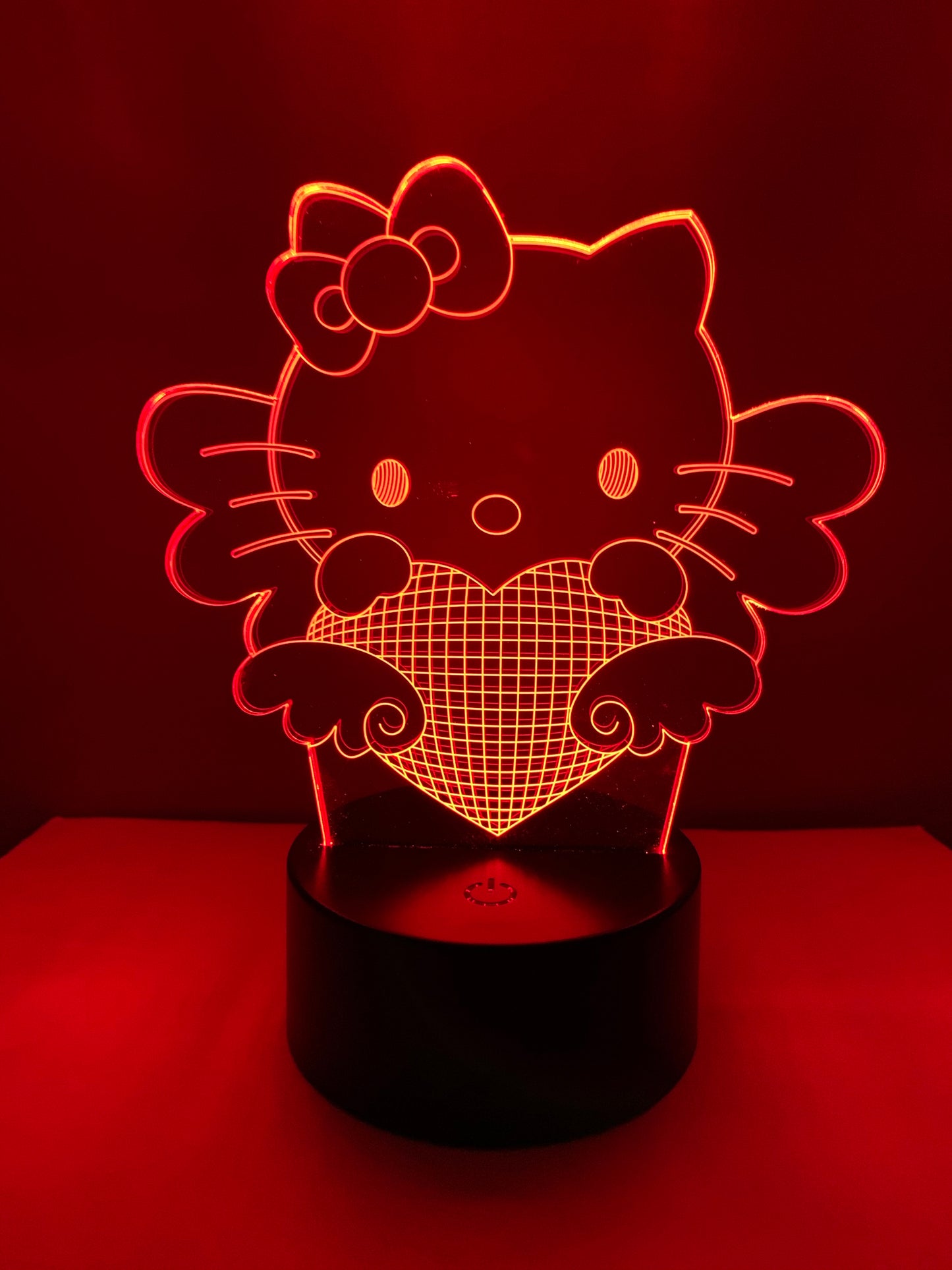 Lampe 3D DEL Chat Hello Kitty