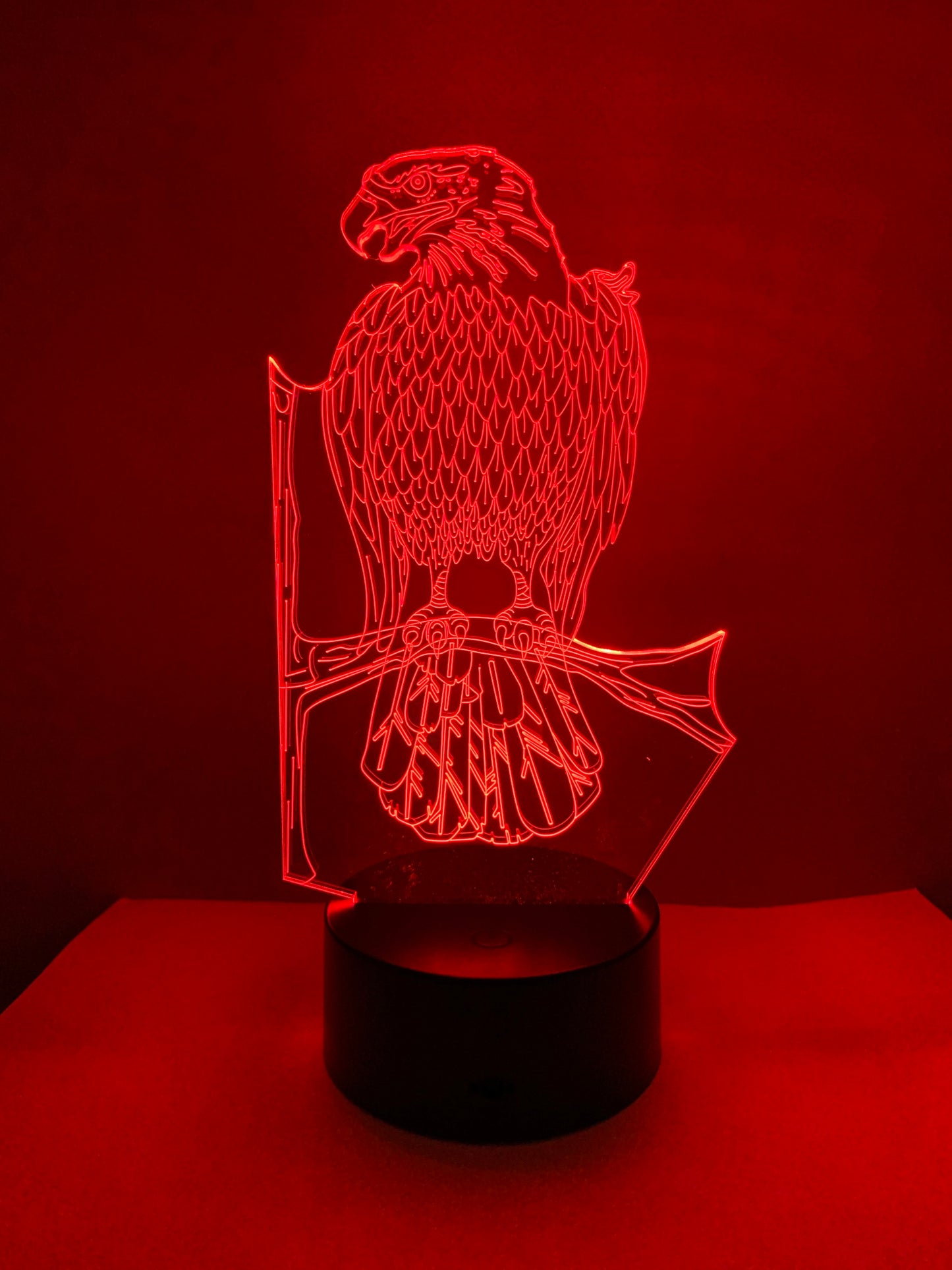 Lampe 3D DEL Aigle perché