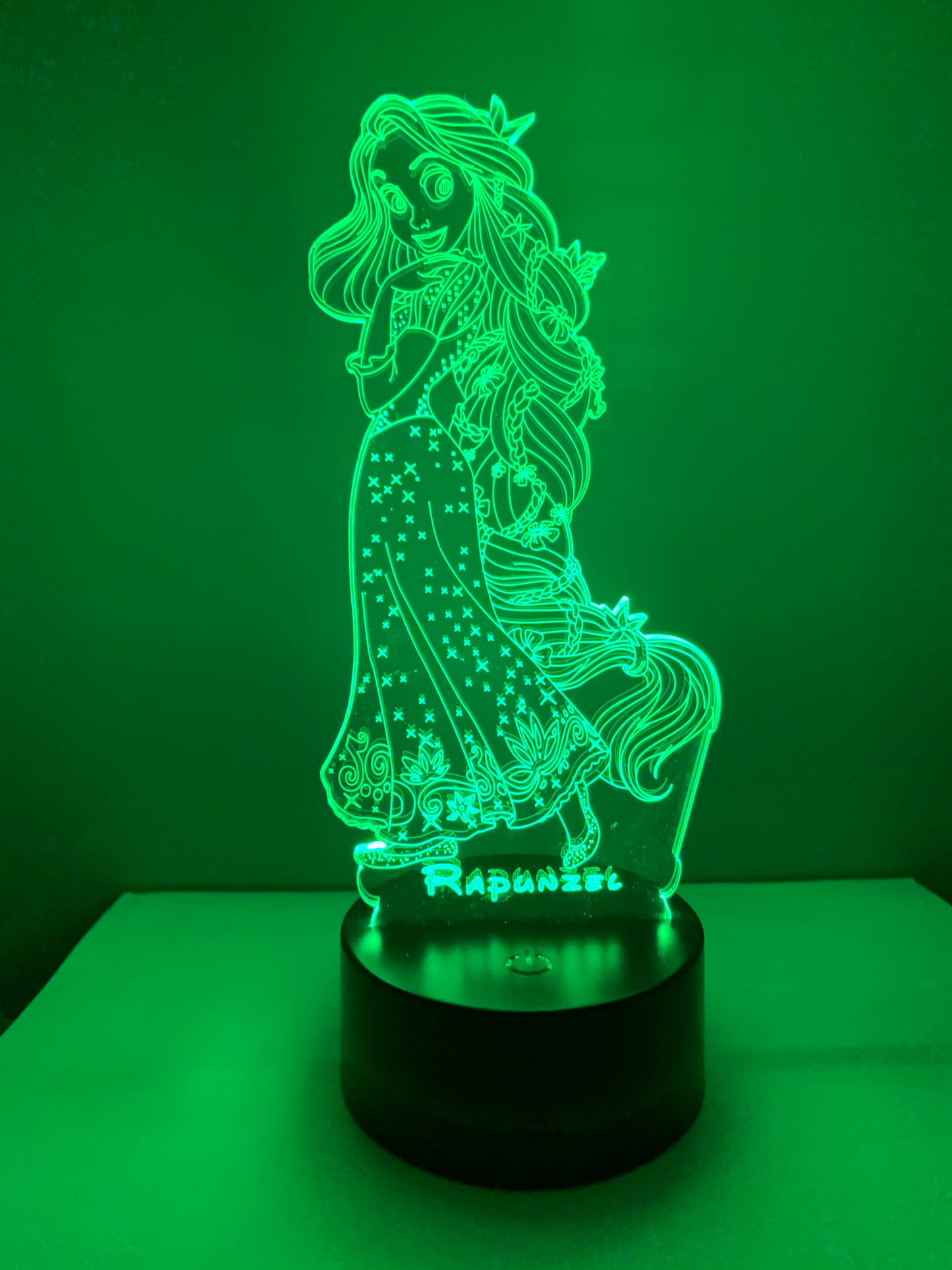 Lampe 3D DEL Raiponce Princesse